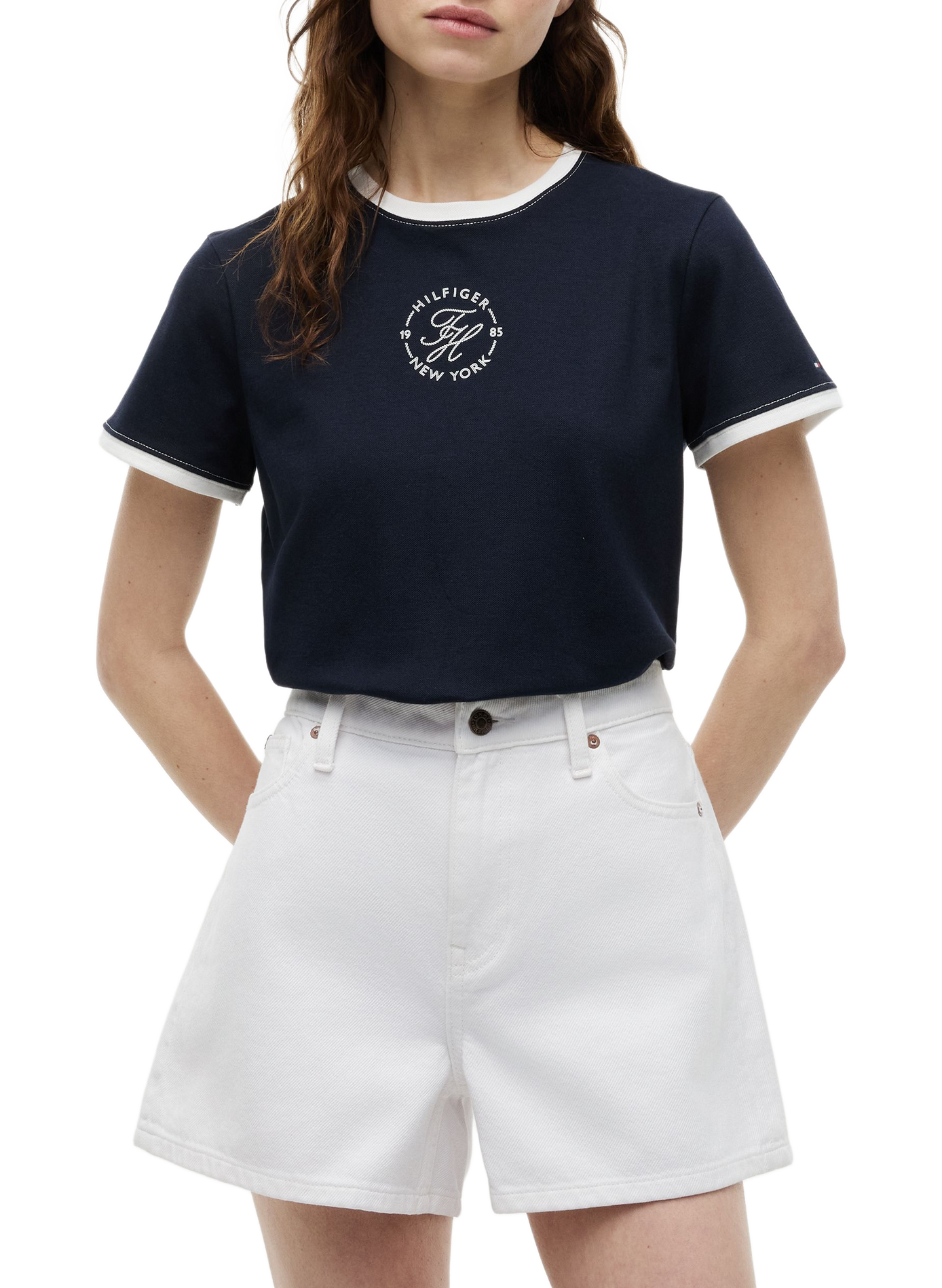 Round neck T-shirt TOMMY HILFIGER Blue