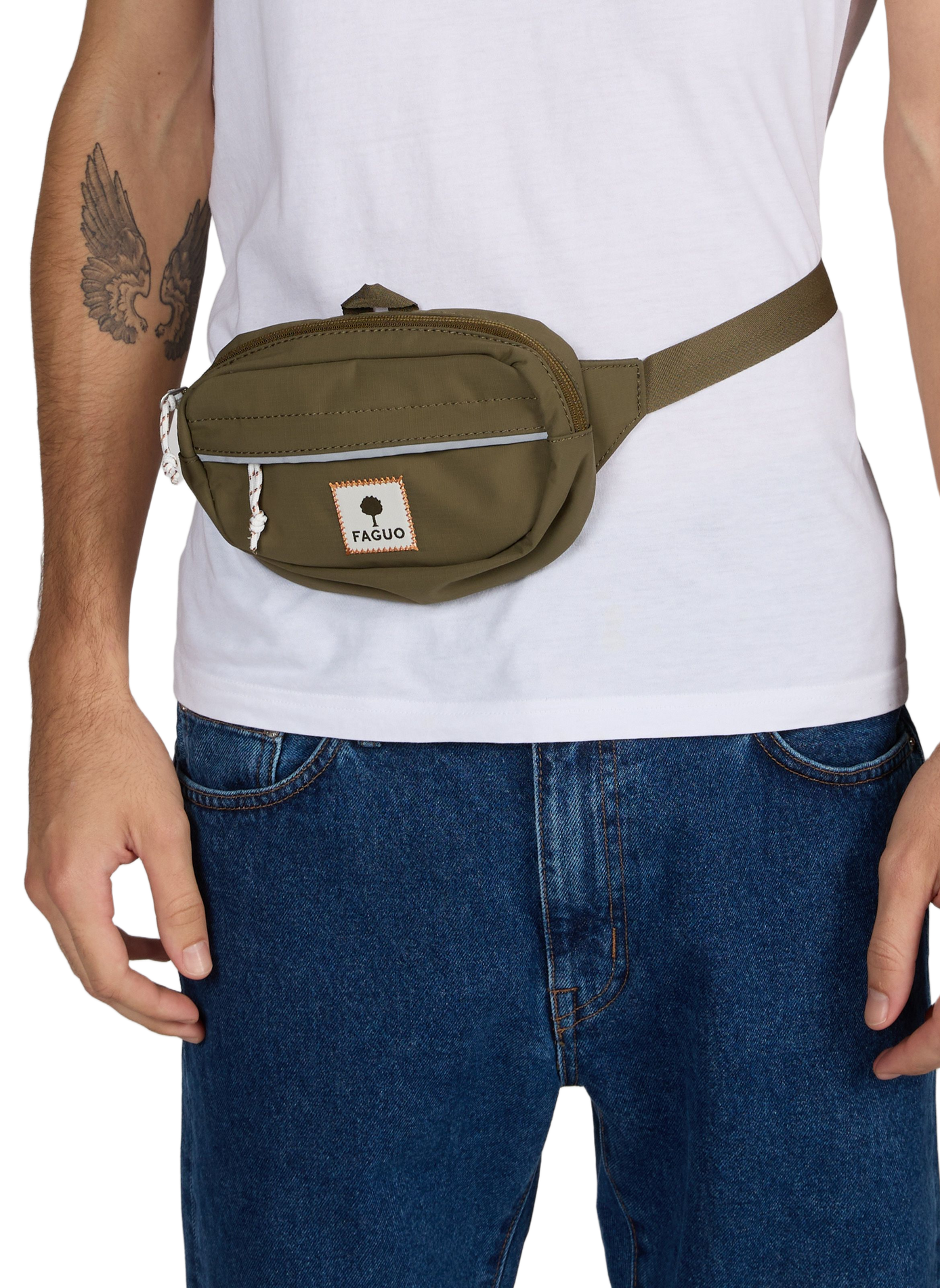 Verstellbare Bauchtasche FAGUO Grun