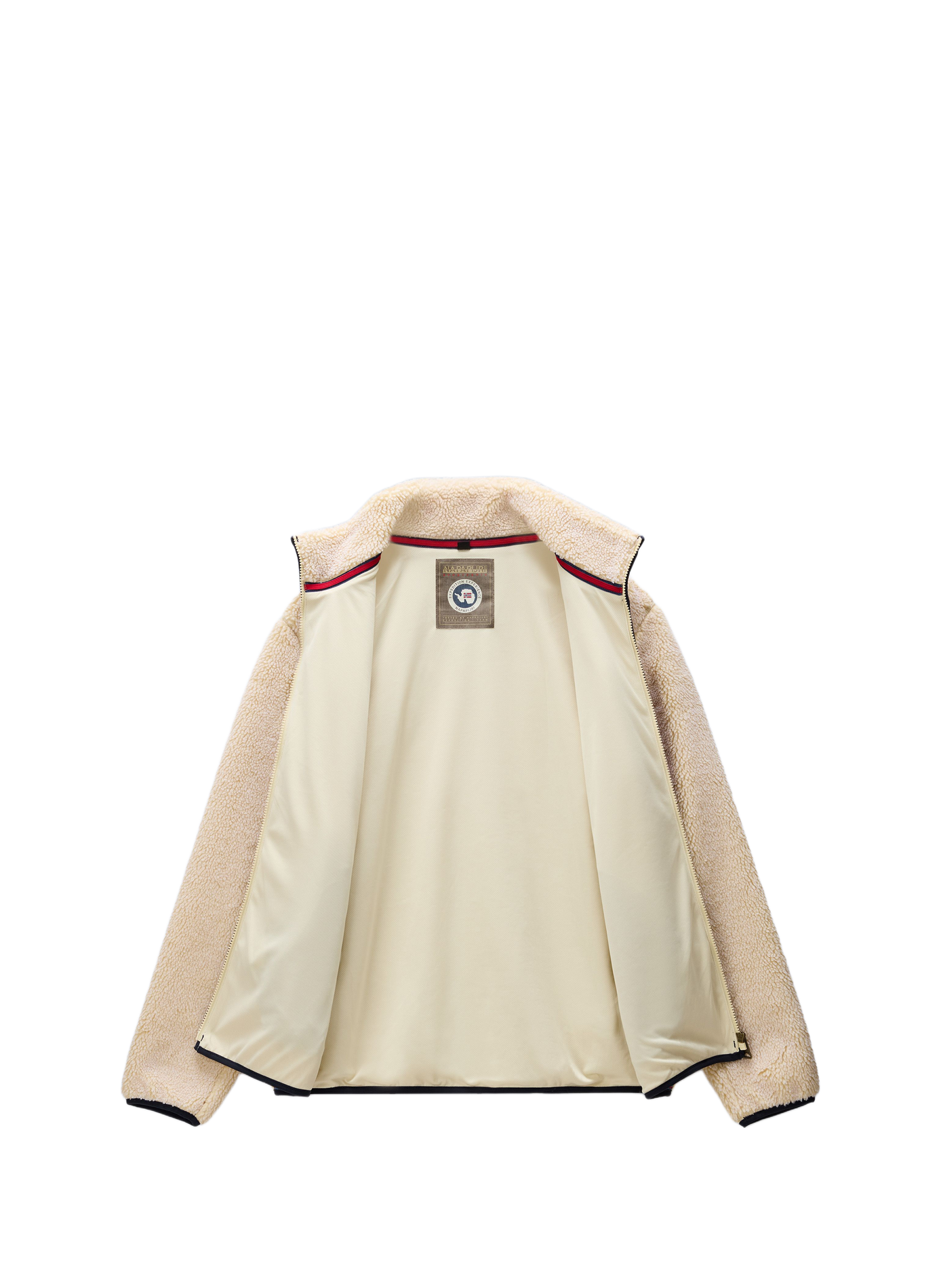 Polaire droite col montant en sherpa NAPAPIJRI Beige