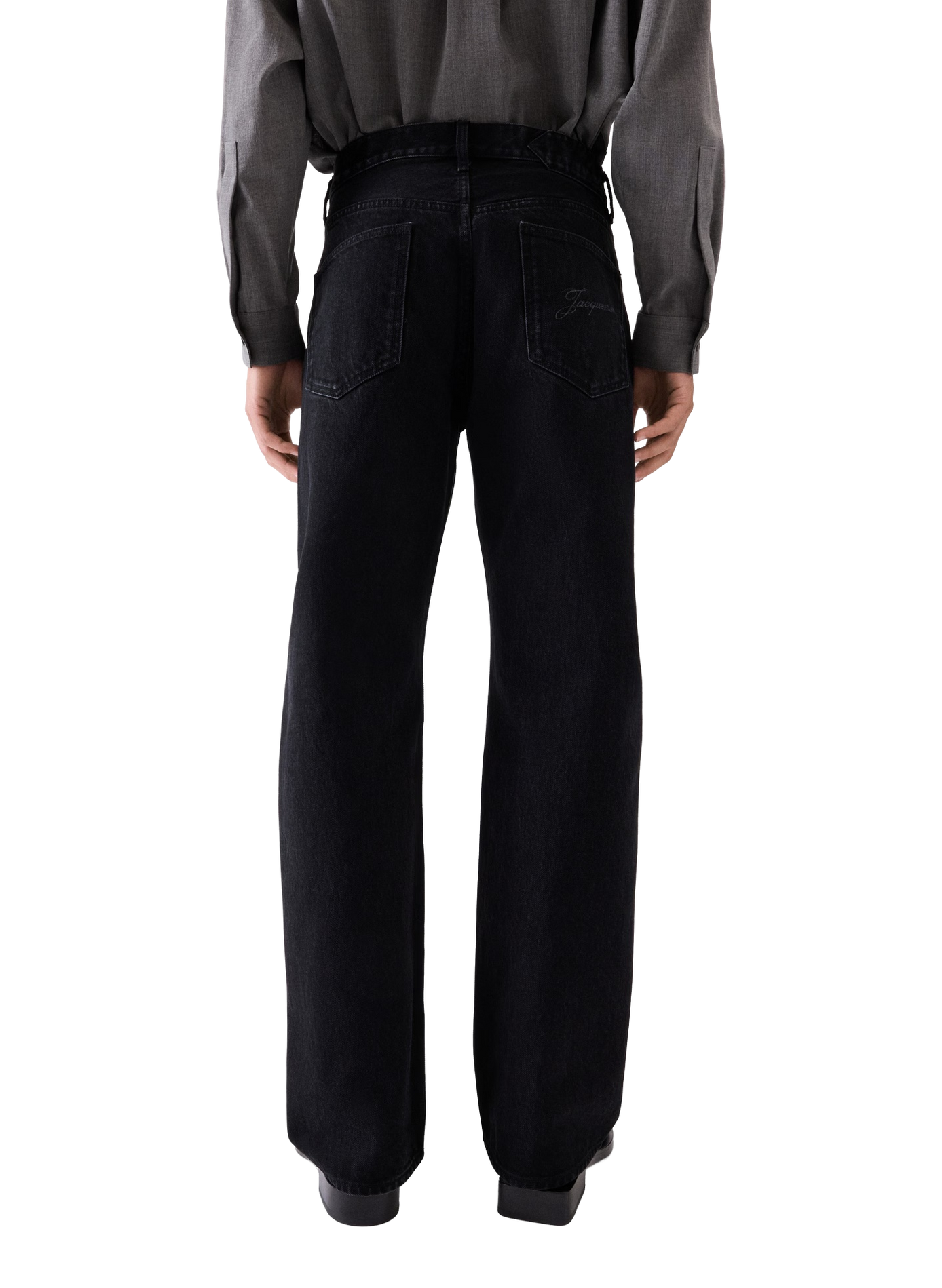 Jean recto LE DE-NIMES en algodón JACQUEMUS Negro