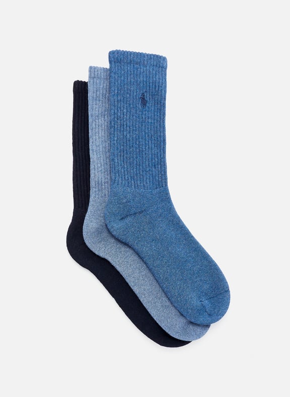 Lot de 3 paires de chaussettes Bleu by POLO RALPH LAUREN POLO RALPH LAUREN Lot de 3 paires de chaussettes Bleu