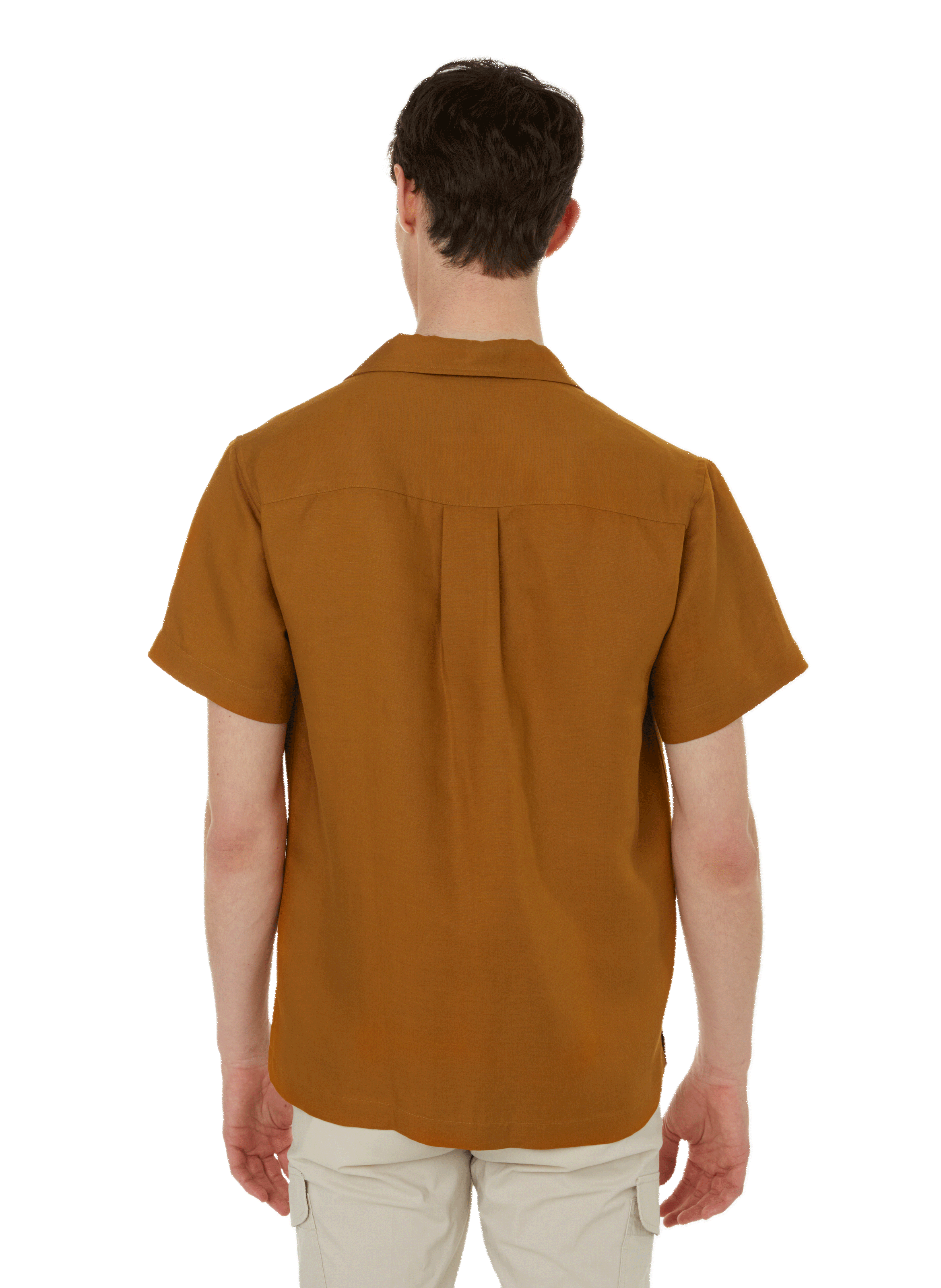 Barac linen and lyocell shirt EDITIONS 102 Brown