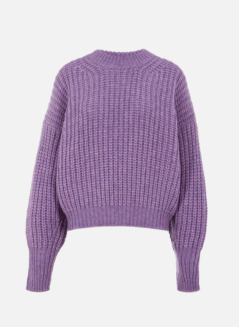 Purple wool knit sweaterROSEANNA 