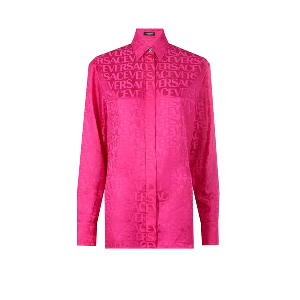 Chemise satiné en viscose et soie