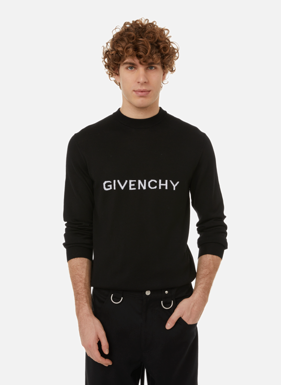 GIVENCHY Wool logo jumper  Black
