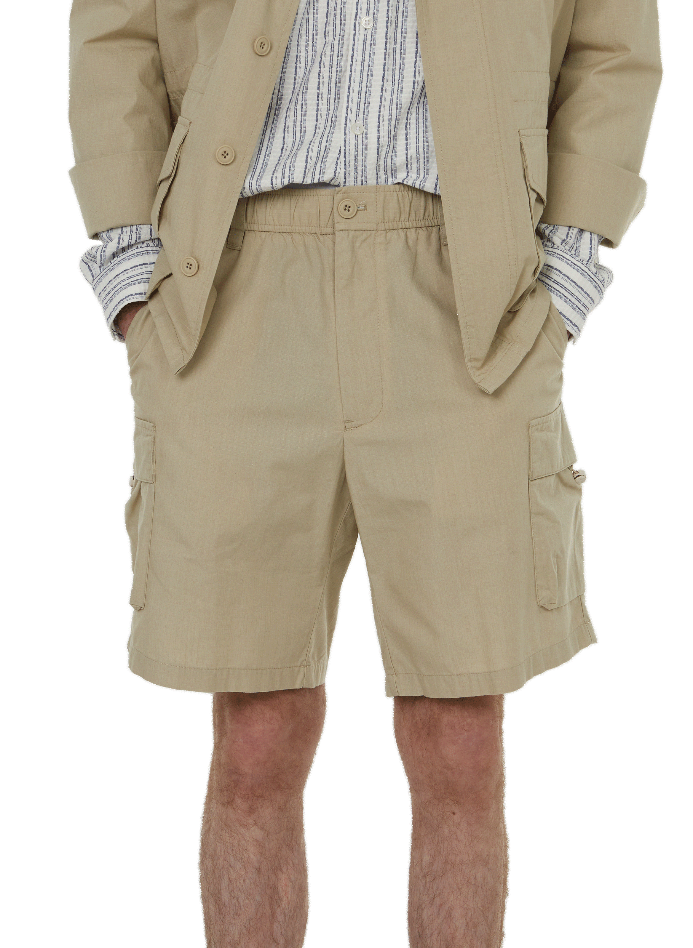 SAMSOE SAMSOE Cotton cargo shorts  Beige