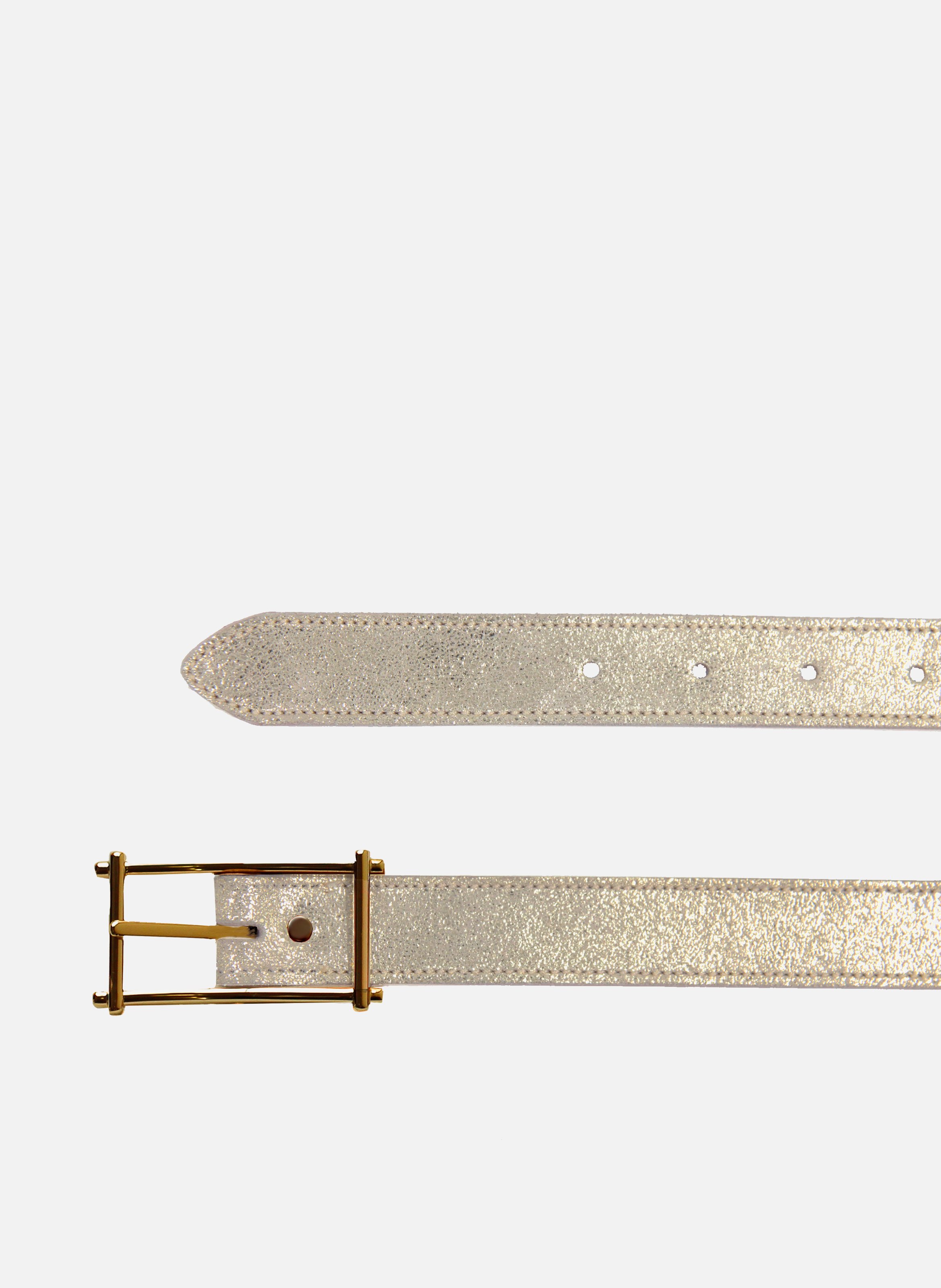 Ceinture mademoiselle cuir métalisé JULES & JENN Doré