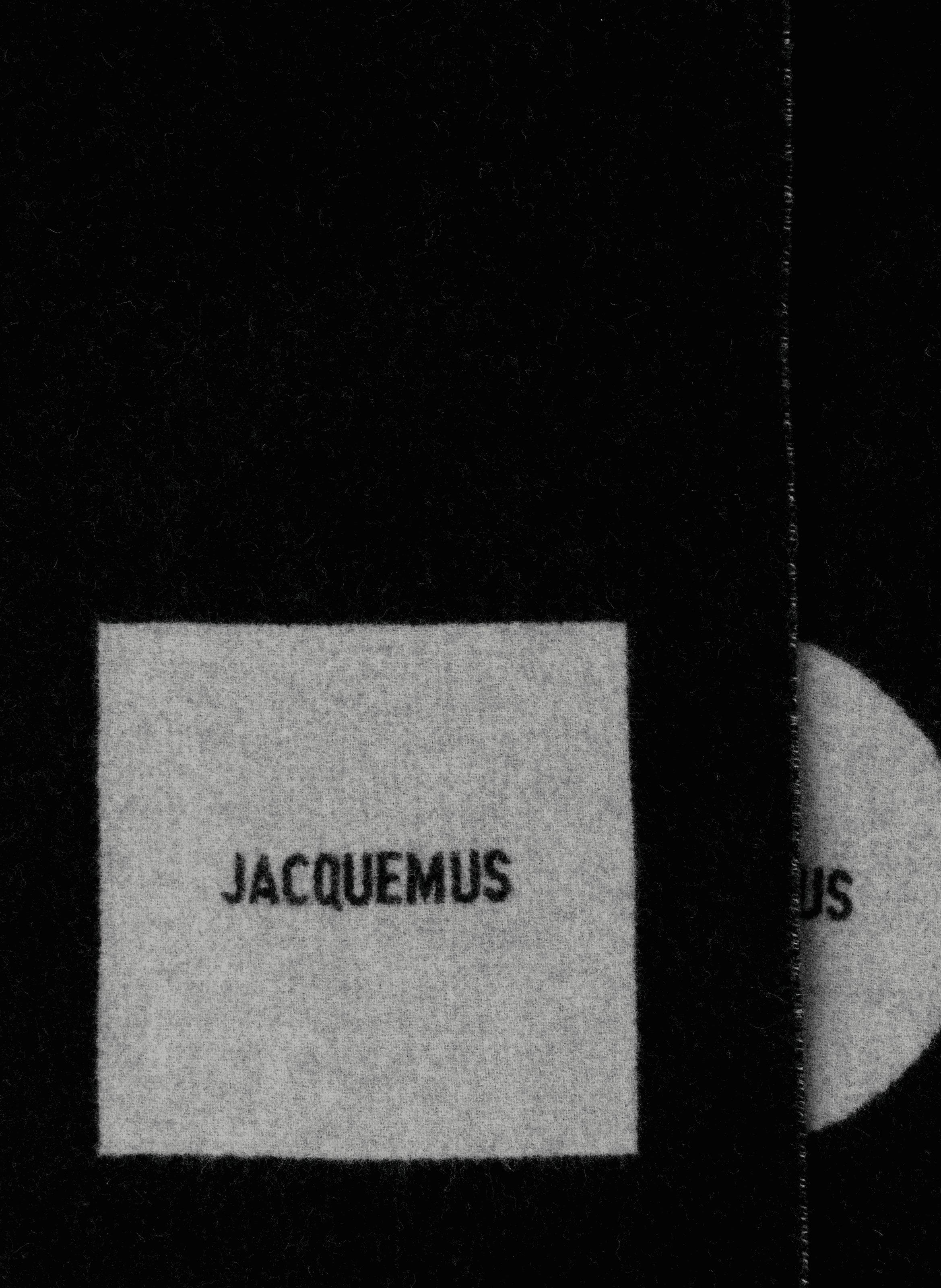 Square Round Scarf JACQUEMUS Black