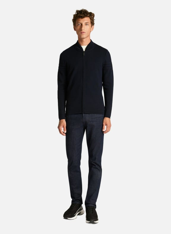 Gilet bastien col montant coupe regular Bleu by FUSALP FUSALP Gilet bastien col montant coupe regular Bleu