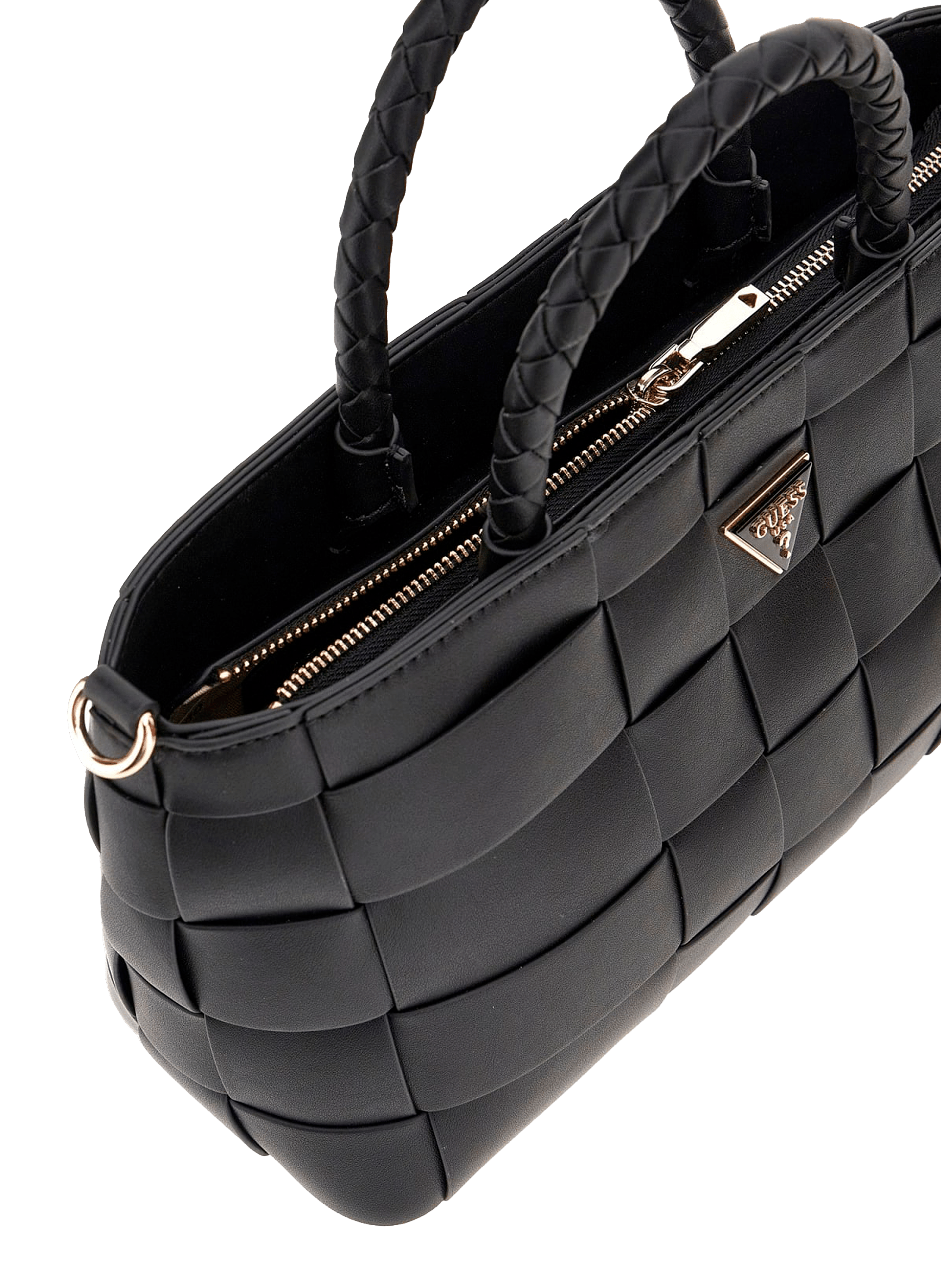 Sac à main tressé GUESS Noir