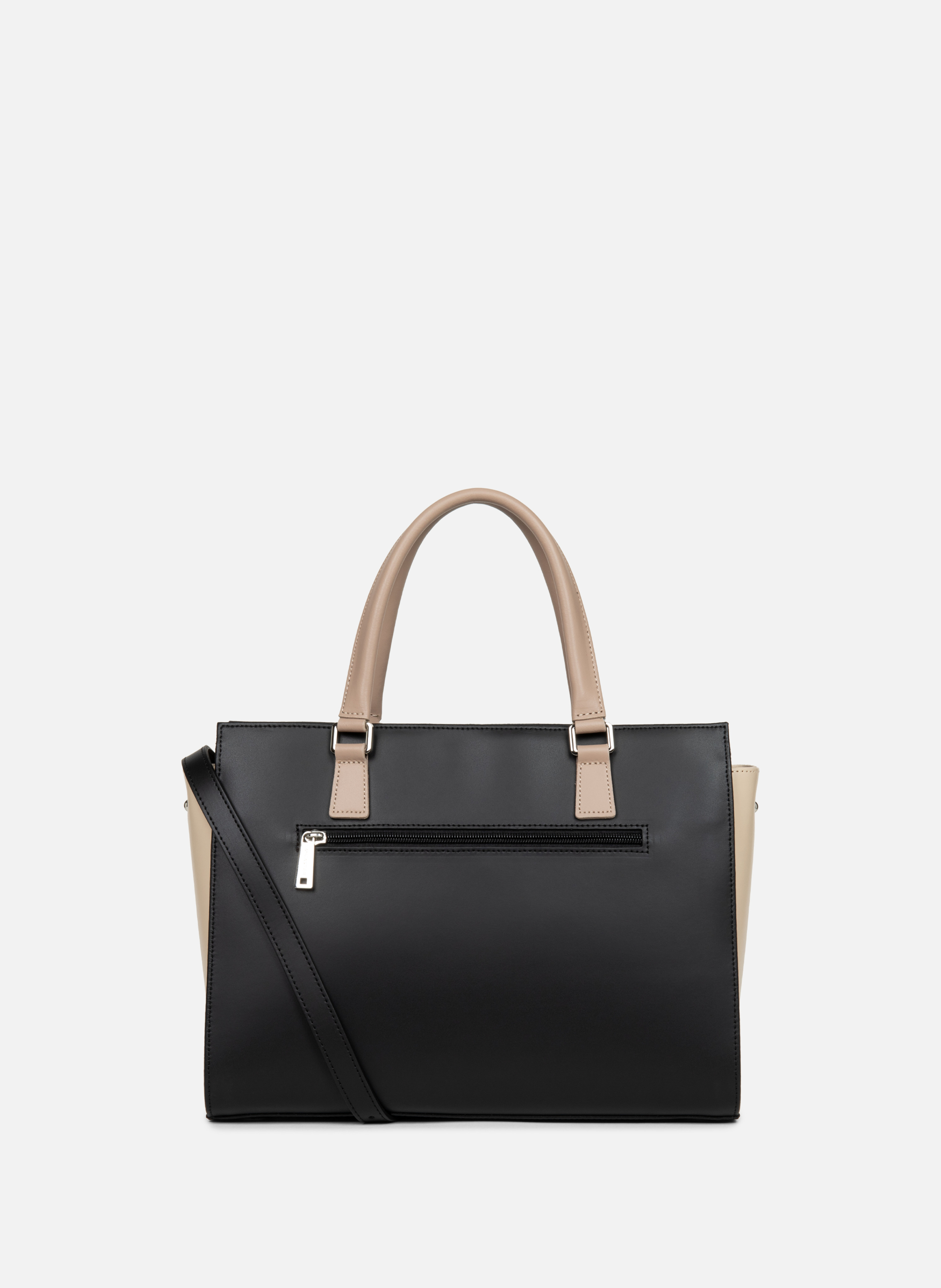 Large tote bag - Smooth LANCASTER Black