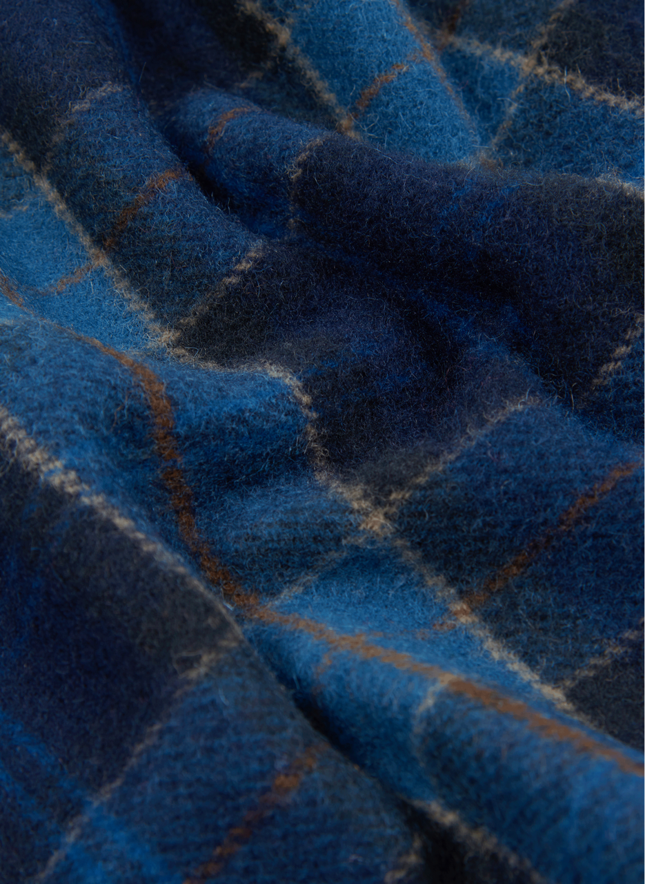 Écharpe Tartan en laine  BARBOUR Noir