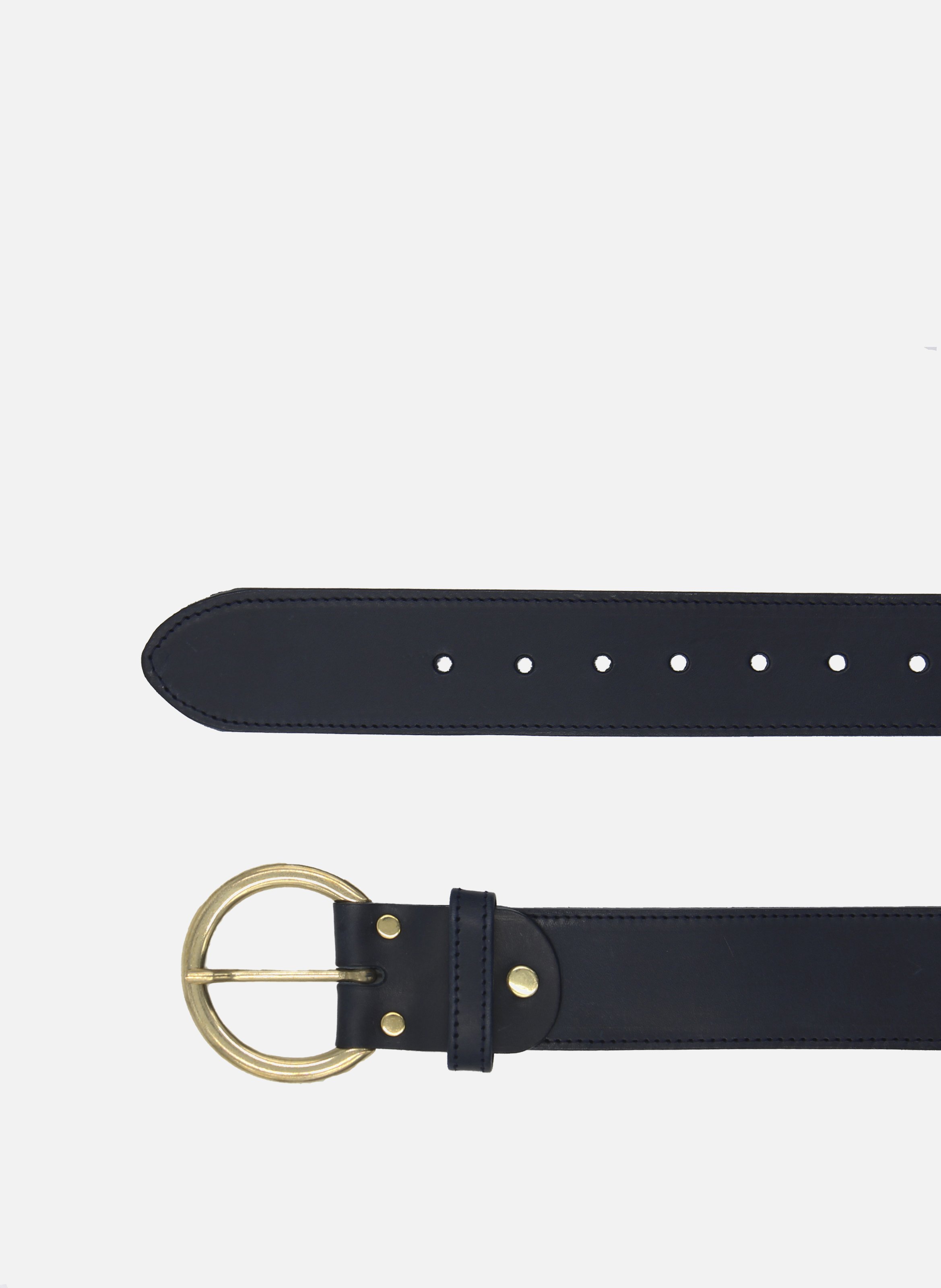 Ceinture bohème cuir lisse JULES & JENN Bleu