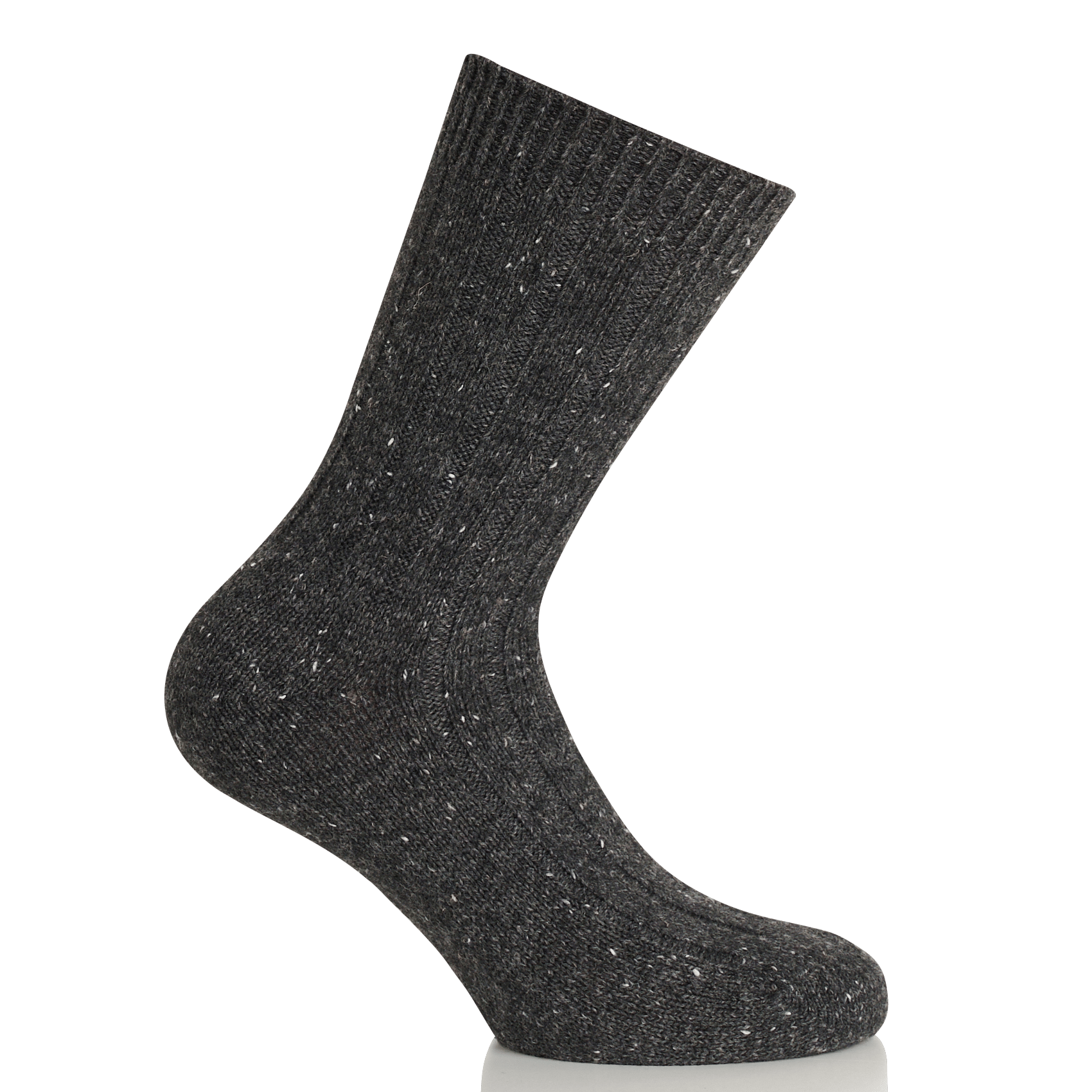 Chaussettes chinées en maille côtelée winter MAISON 123 Gris