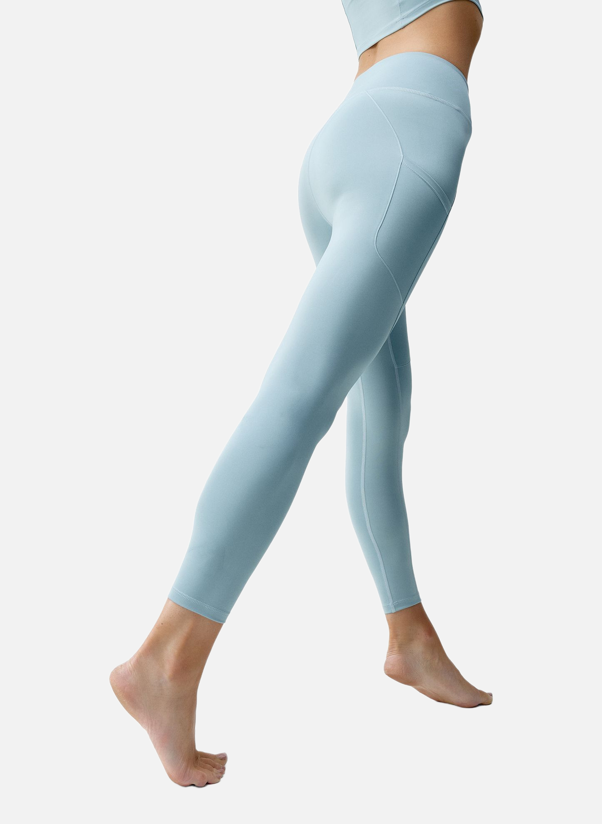 Legging de sport 7/8 performance godo BORN LIVING YOGA Bleu