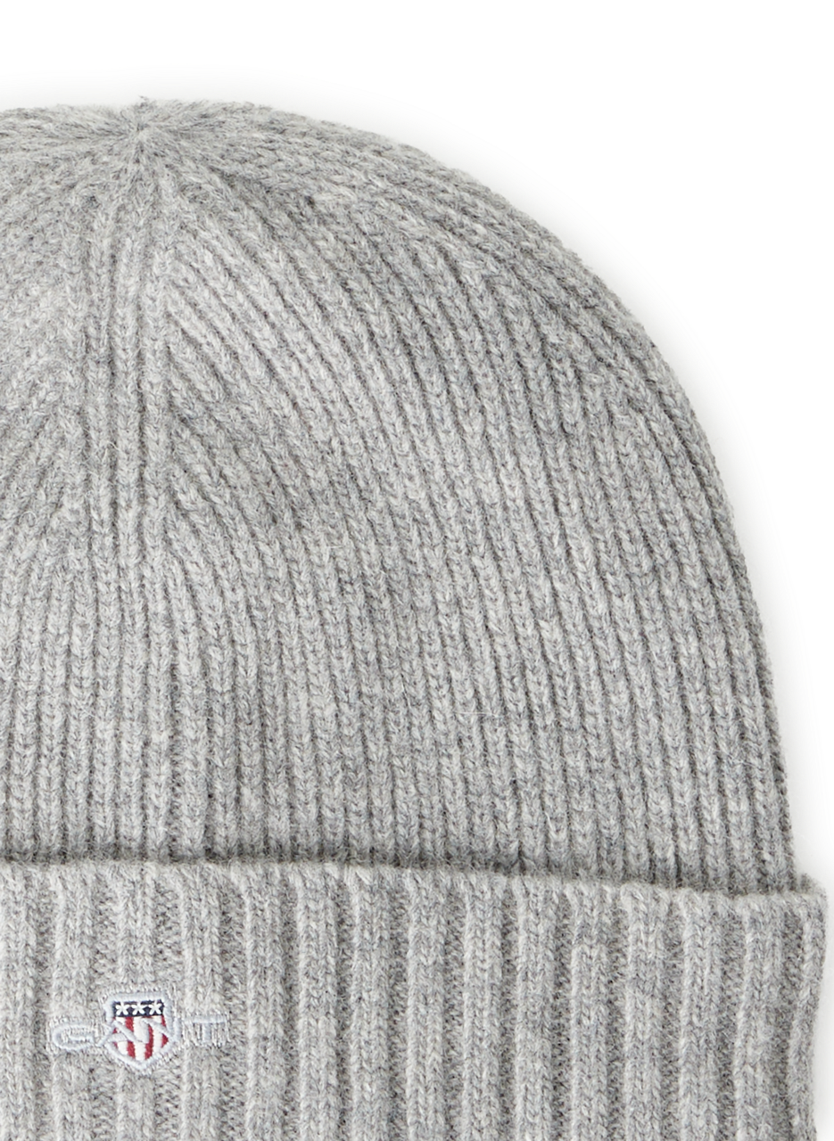 Wool blend knitted hat GANT Grey