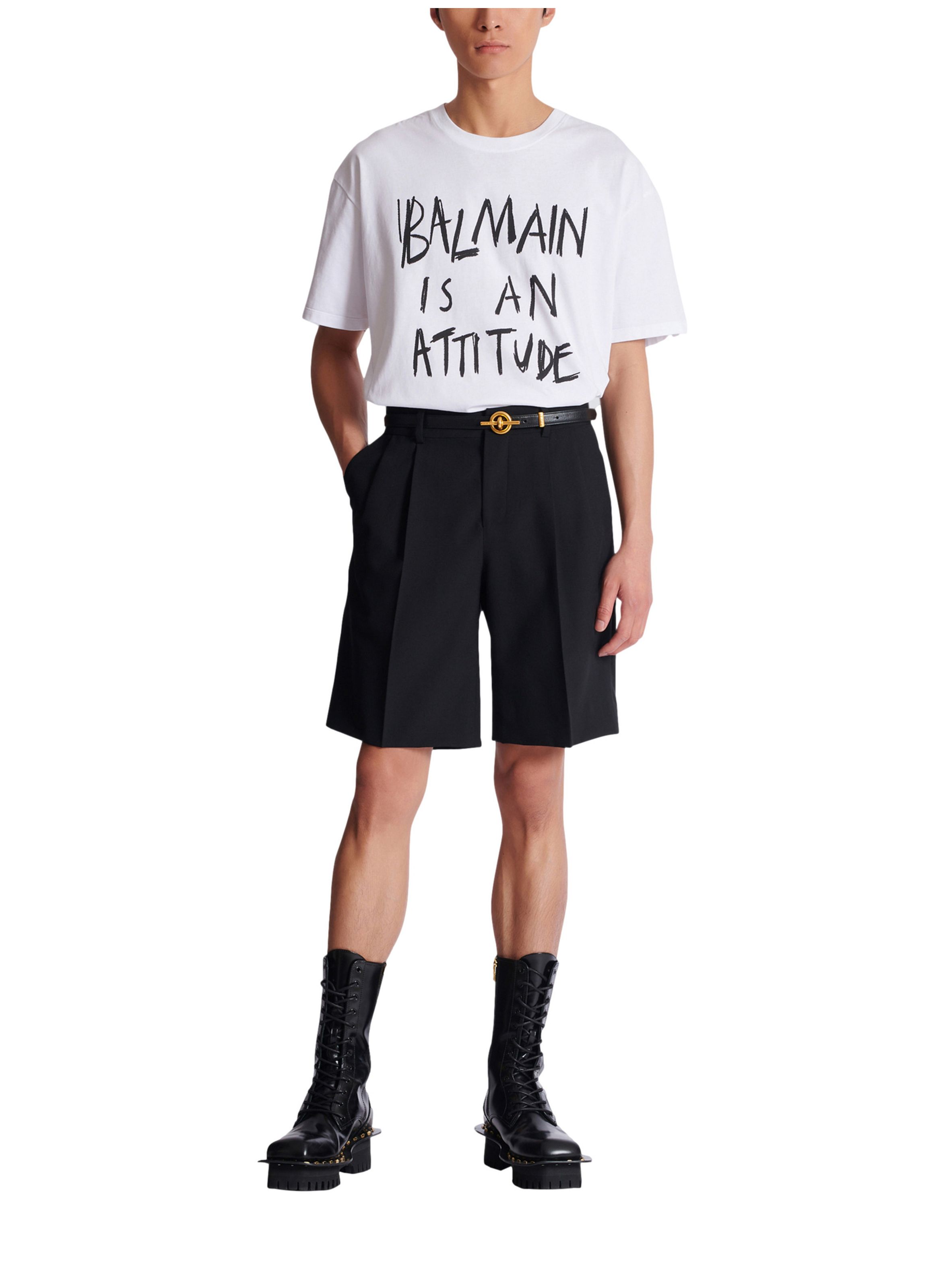 T-shirt à imprimé BALMAIN Blanc