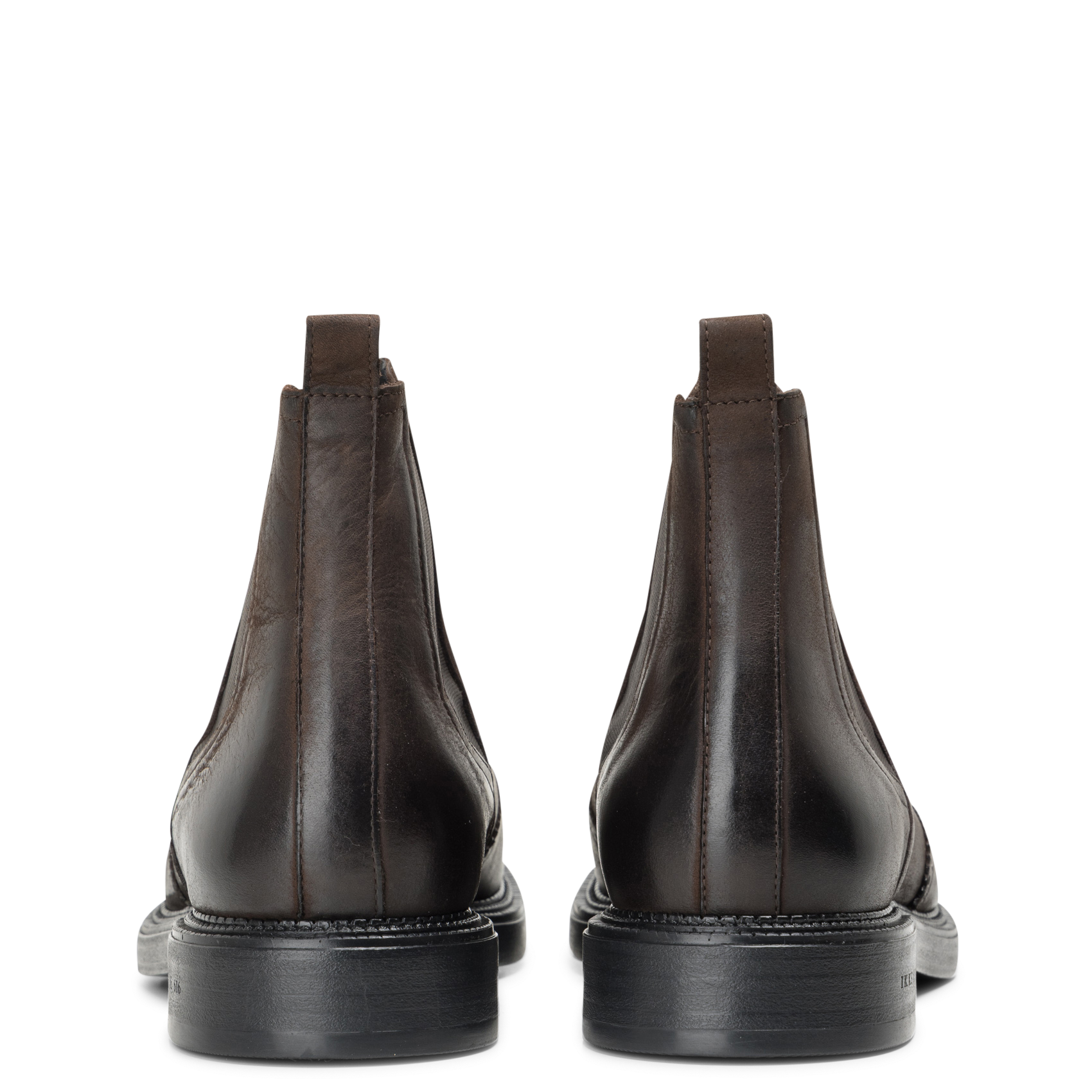 Bottines en cuir IKKS Marron