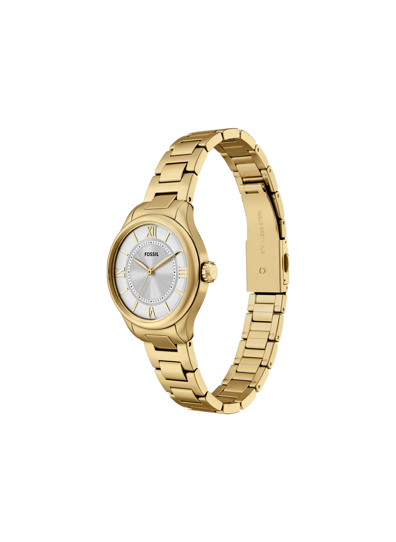 Montre quartz en acier inoxydable FOSSIL Argent