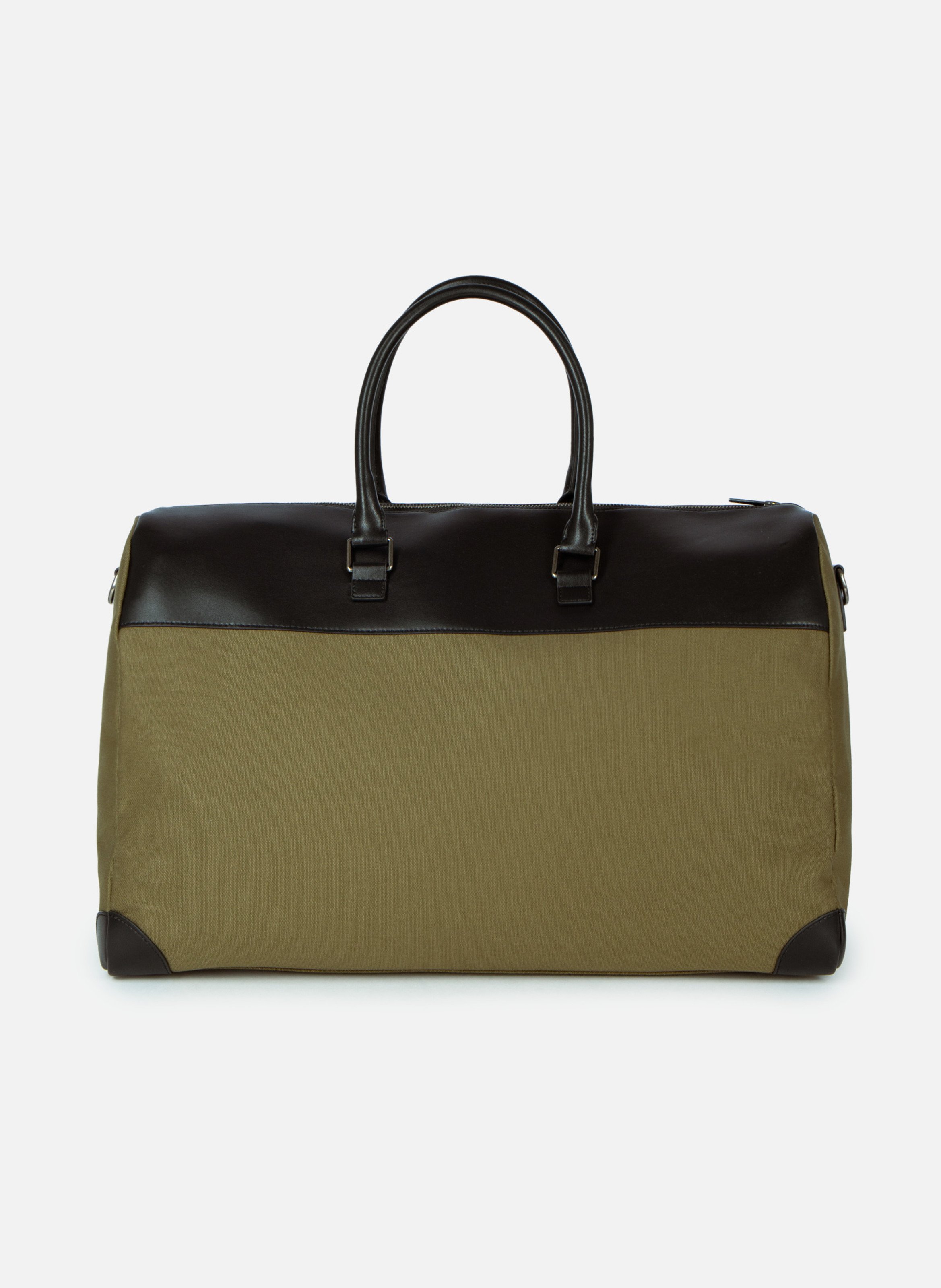 Sac weekend canvas et cuir THE KOOPLES Vert