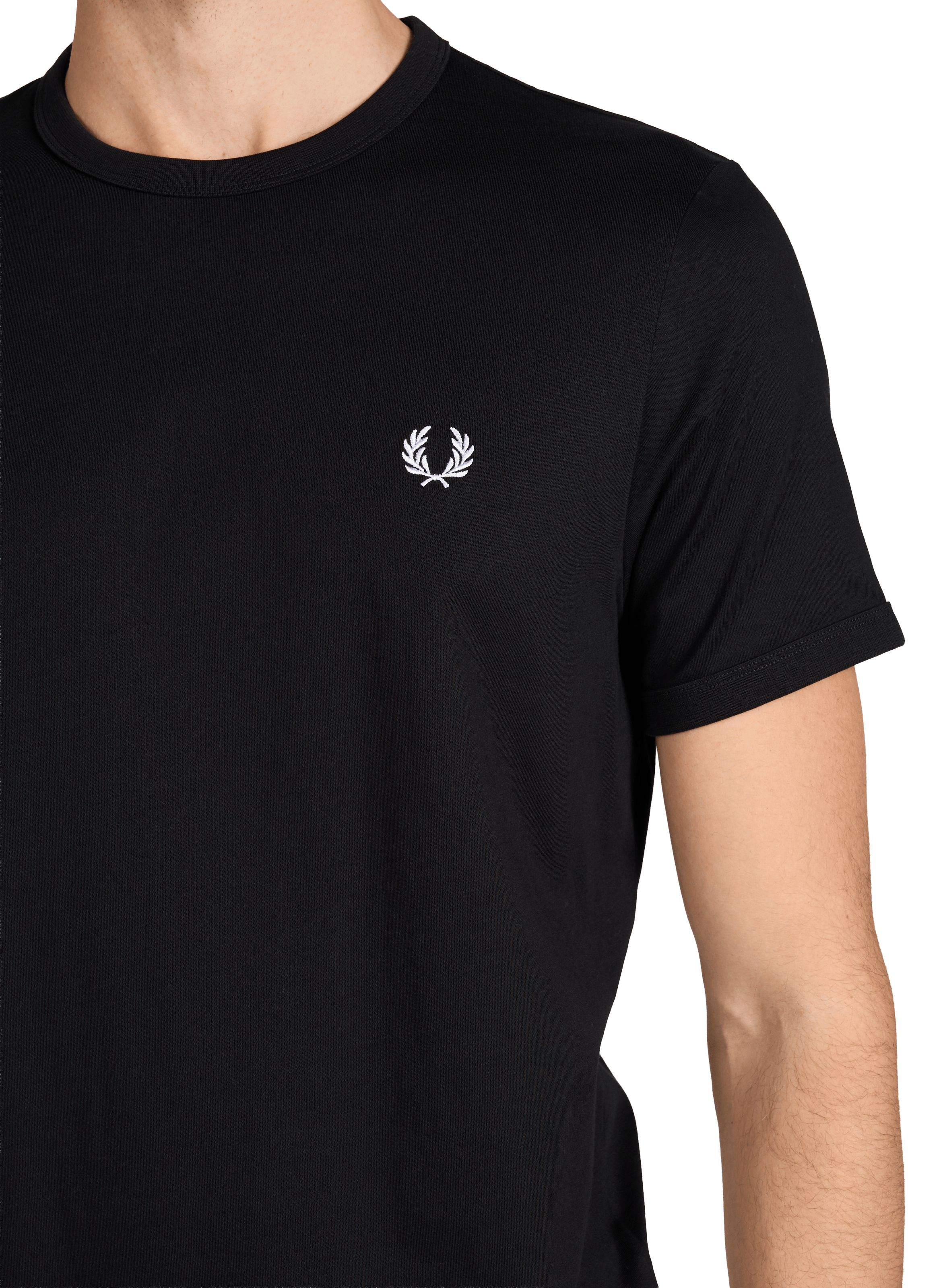T-shirt with contrasting edges FRED PERRY Black