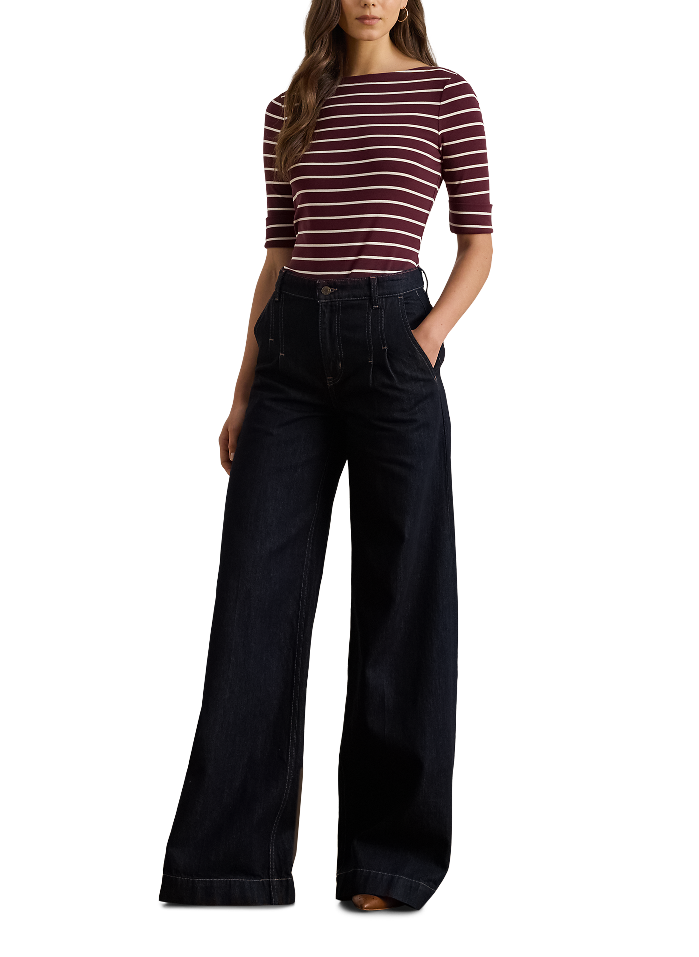 Striped T-shirt LAUREN Beige