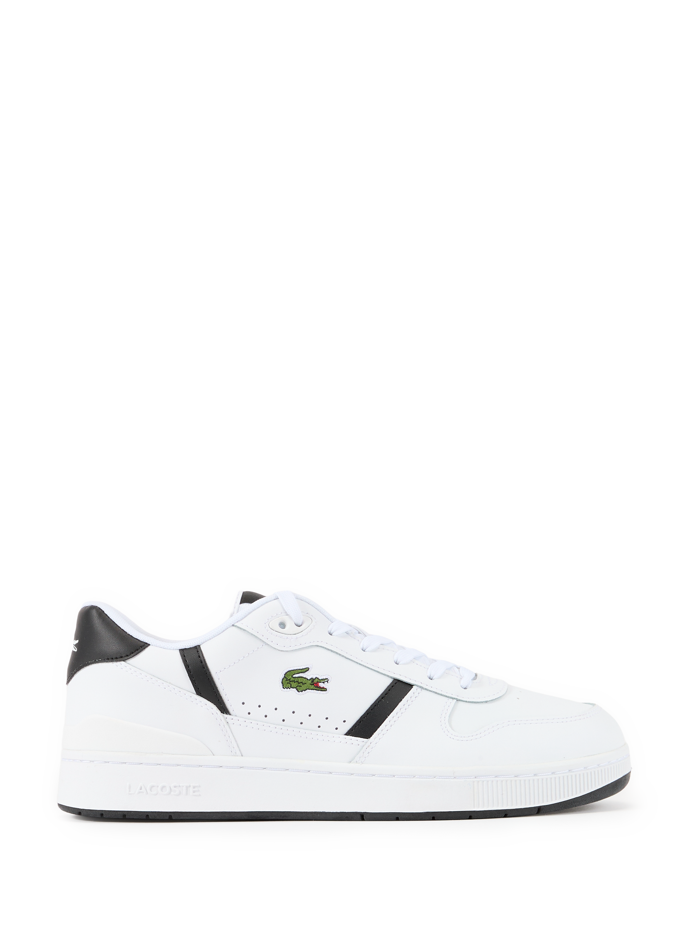 Baskets T-Clip Set en cuir mélangé LACOSTE Blanc