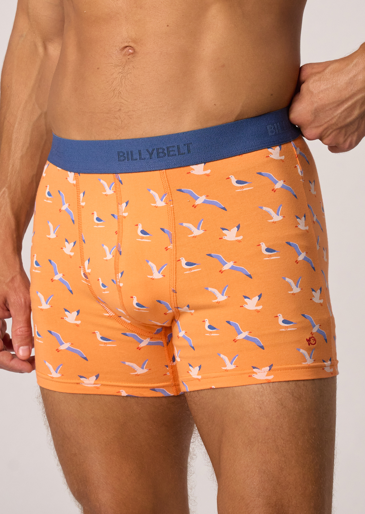 Boxer en coton biologique BILLYBELT Orange