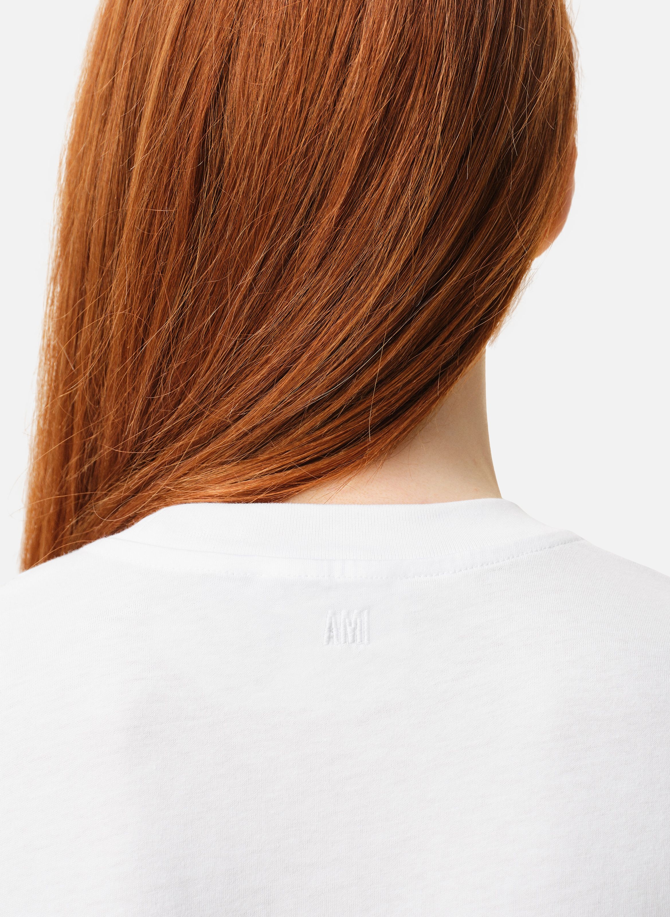 T-shirt Ami de Coeur Rouge unisexe AMI PARIS Blanc