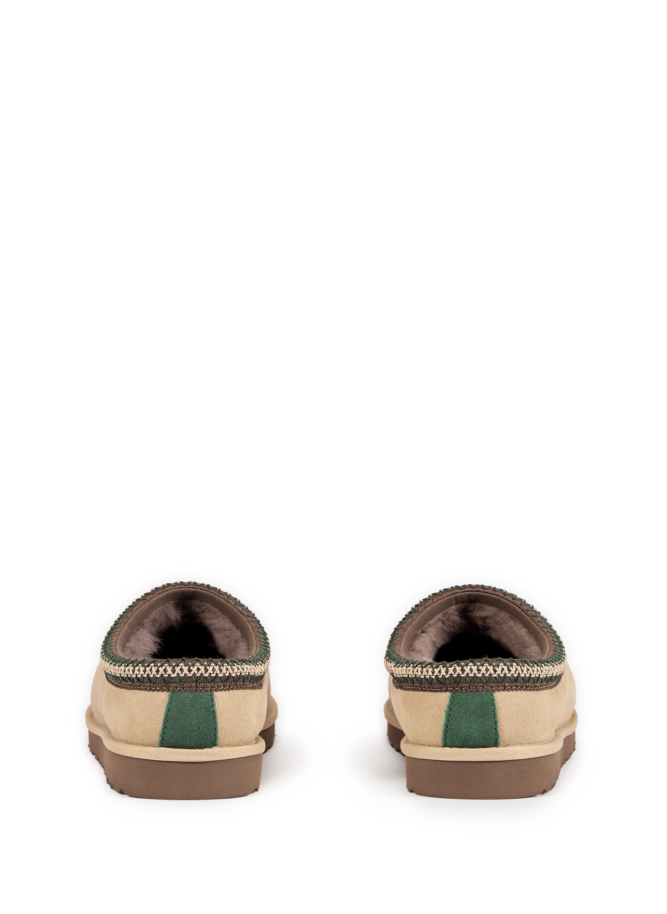 Fur-lined slippers Beige