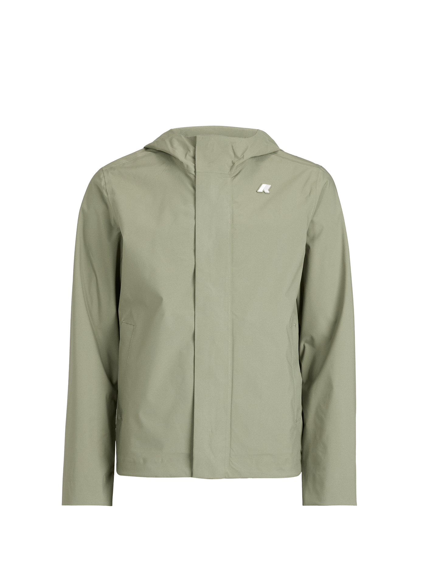 Veste légère imperméable à capuche K-WAY Vert