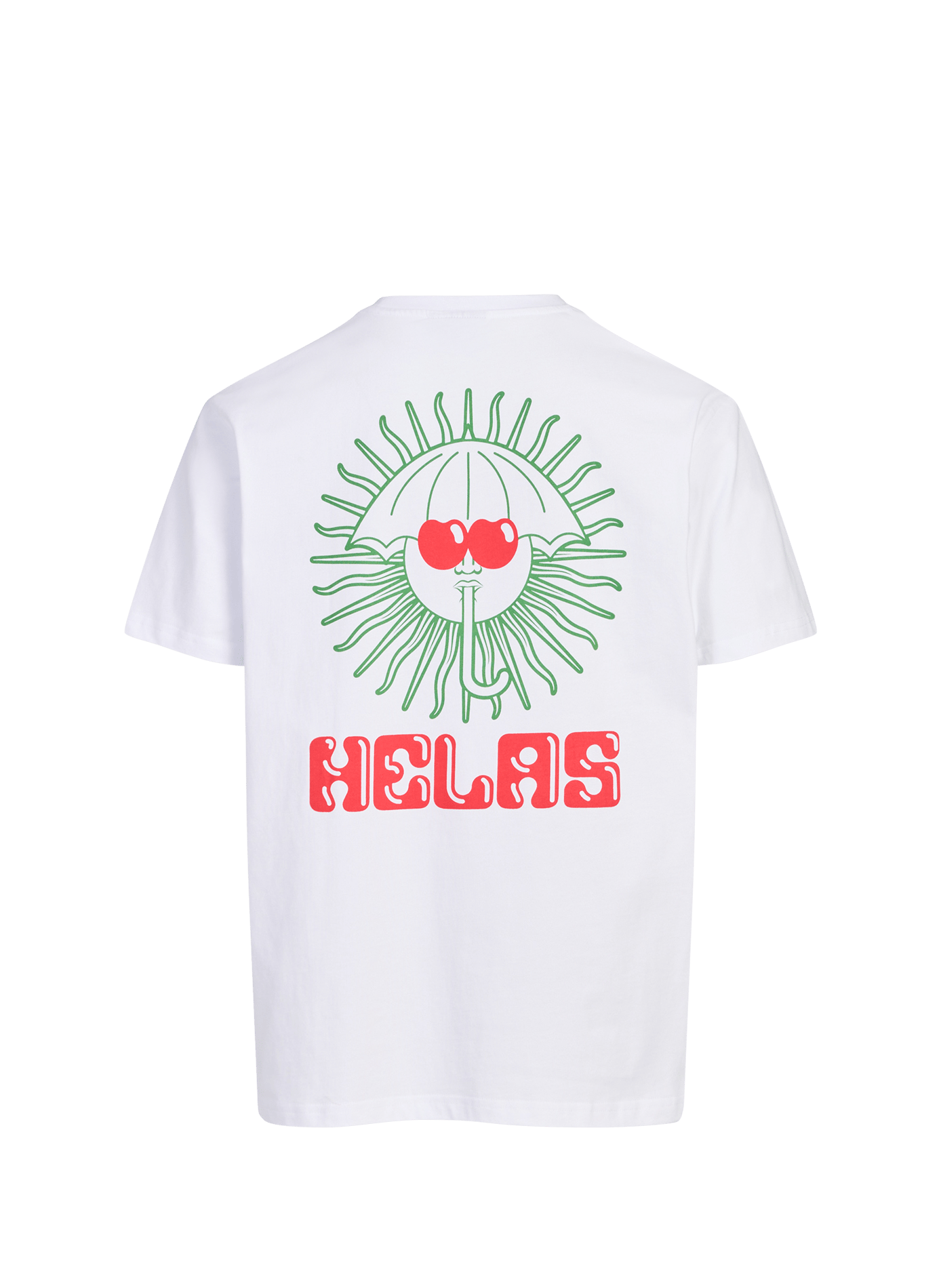 Printed Ibiz Tee cotton T-shirt HELAS CAPS White