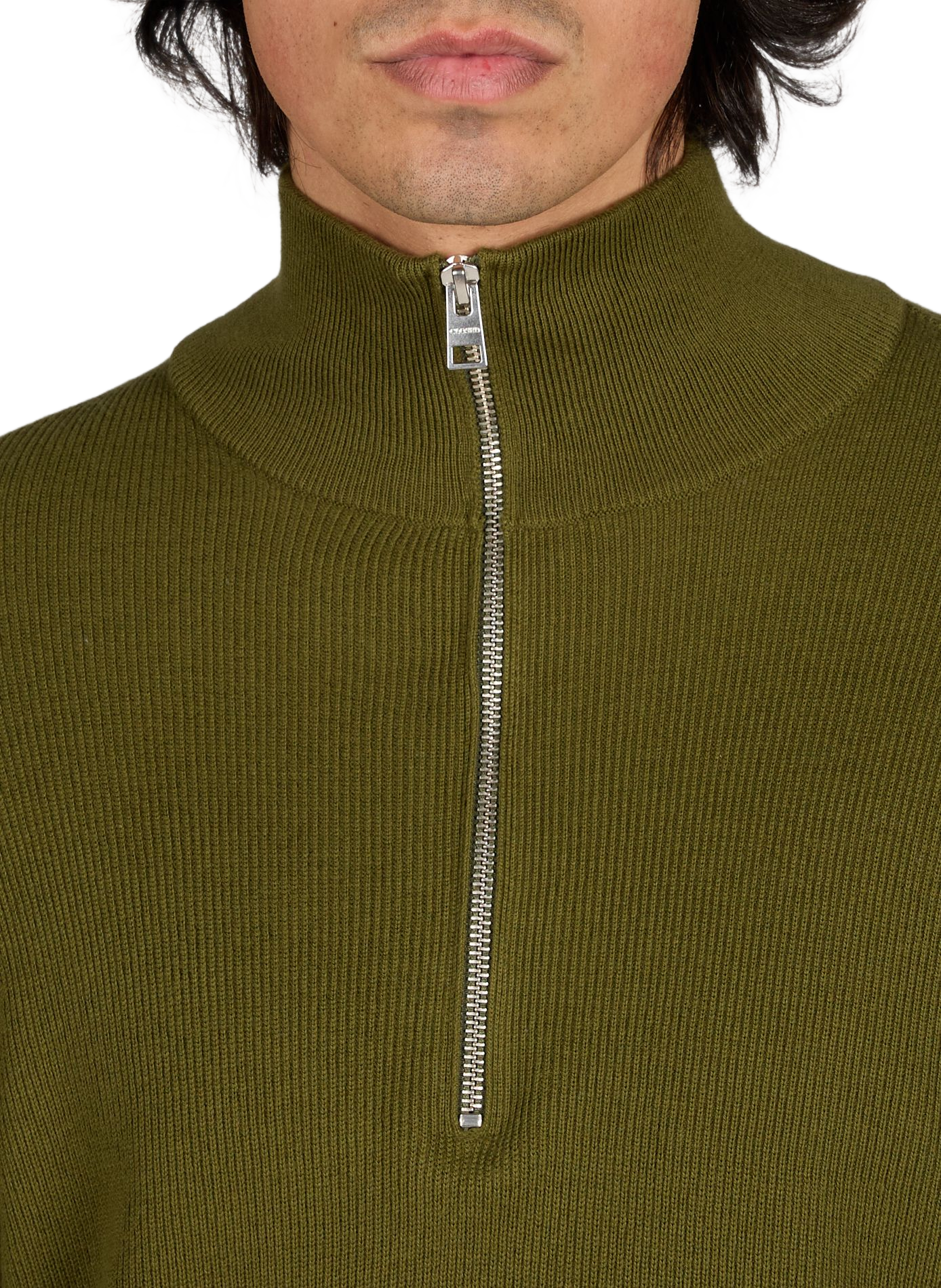 Pull à col cheminée en coton mélangé  CLOSED Vert