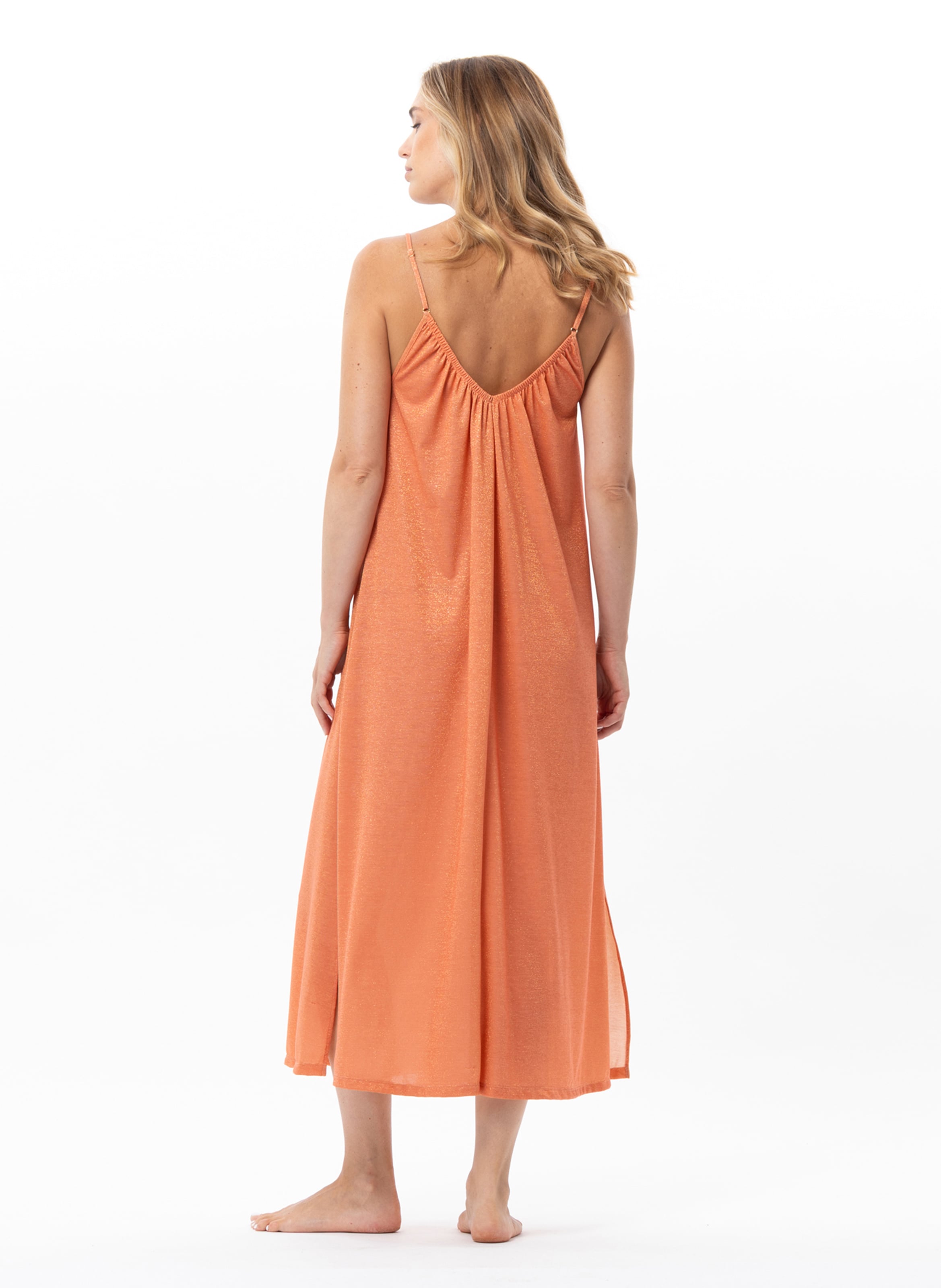 Robe en maille lurex coco 241 LE CHAT Orange
