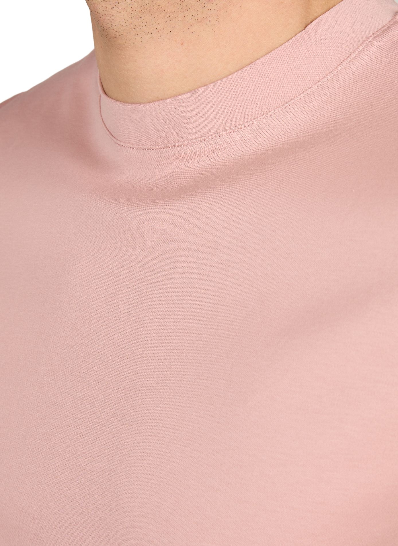 Plain round neck cotton T-shirt AURELIEN Orange