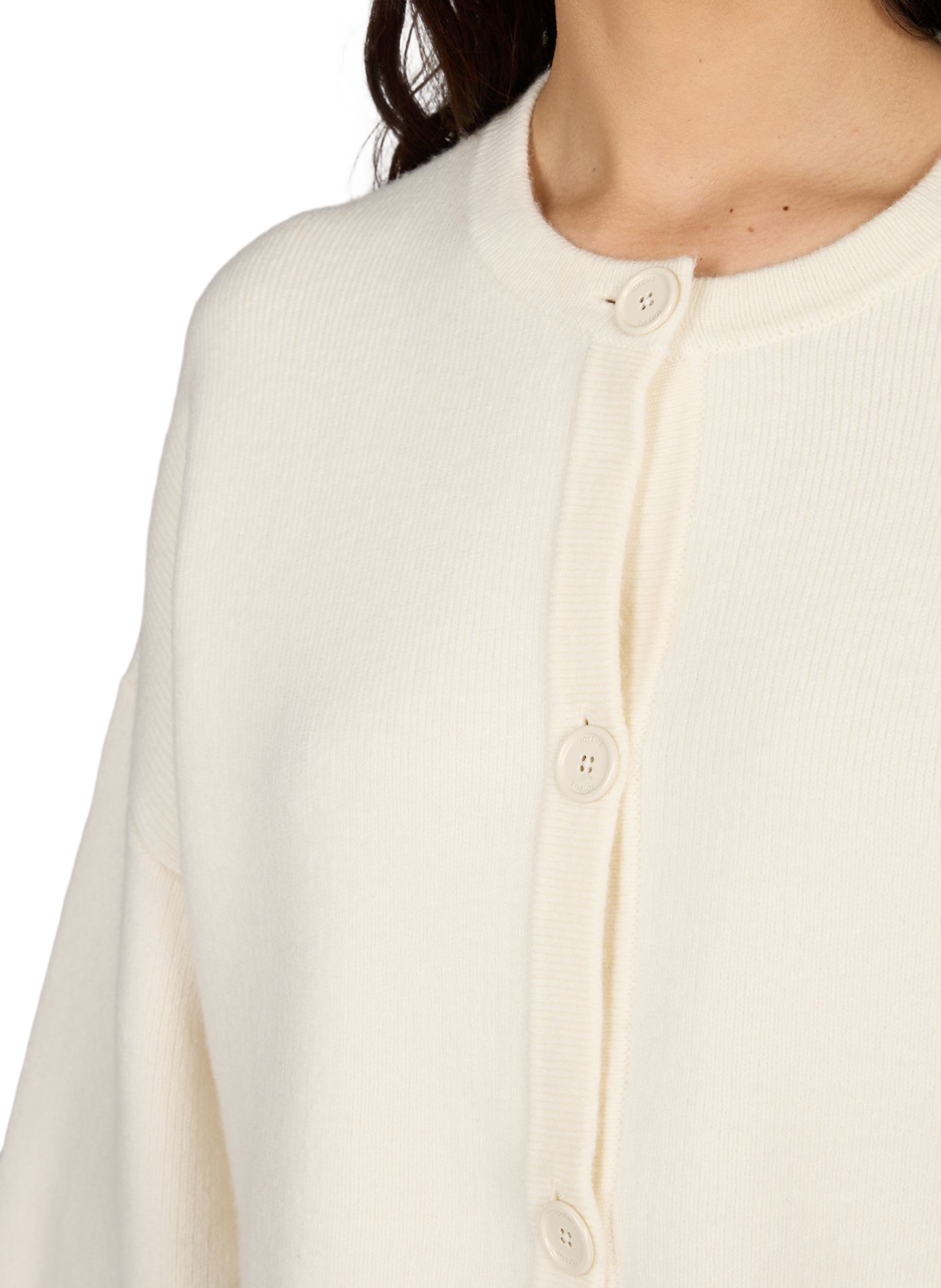 Short wool cardigan TOTEME White