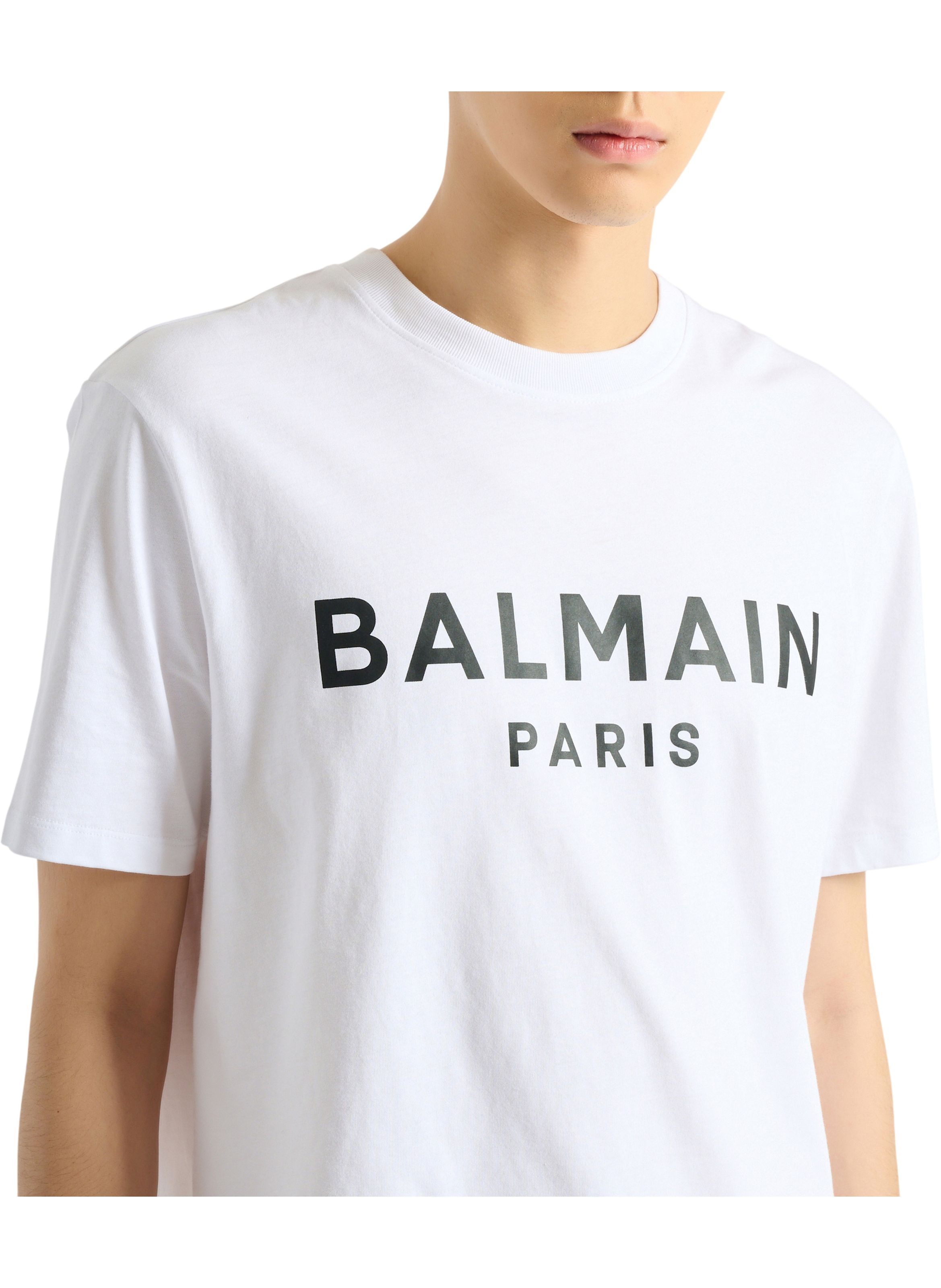 T-shirt imprimé balmain paris BALMAIN Blanc