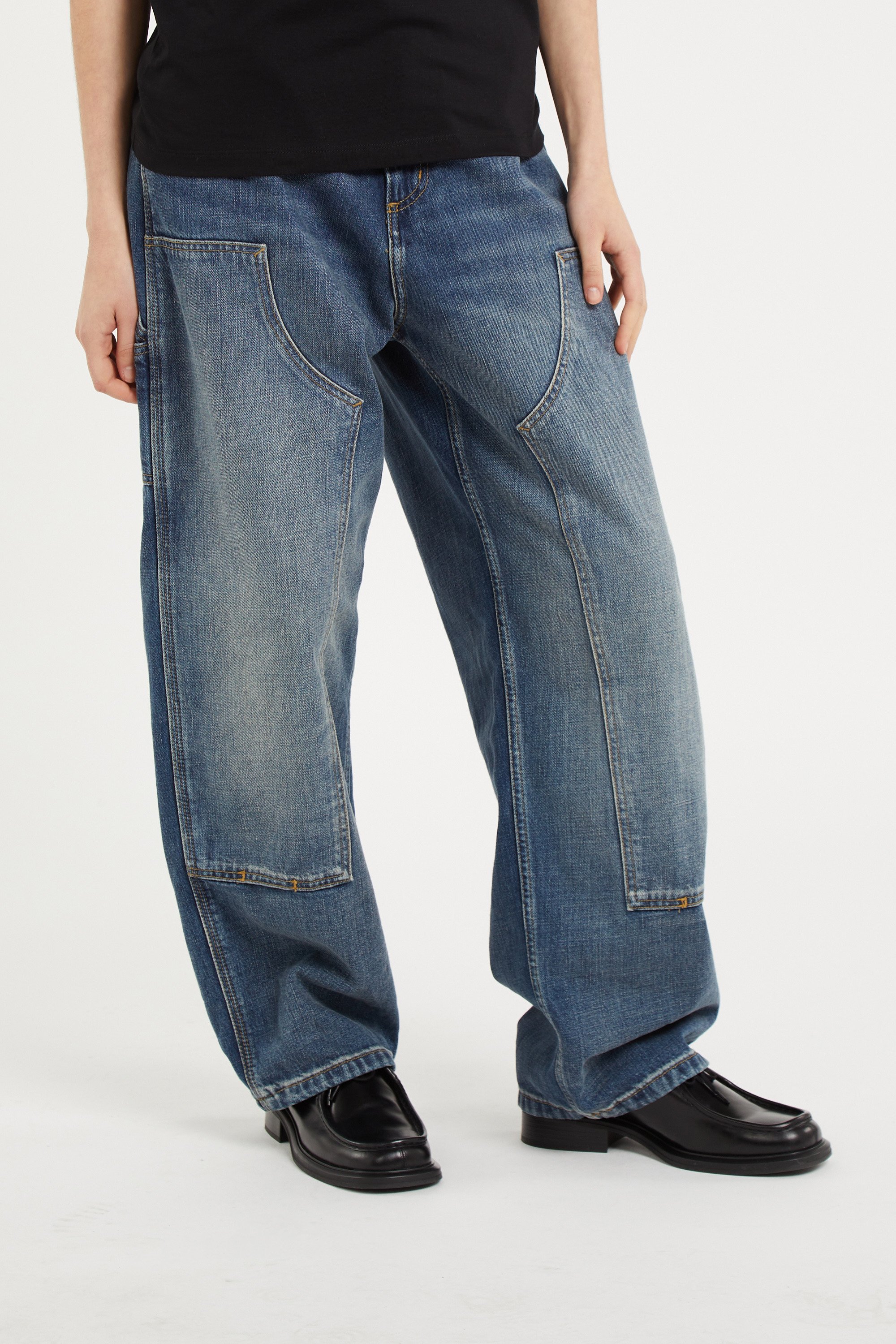Jean w' brandon double knee pant CARHARTT WIP Bleu
