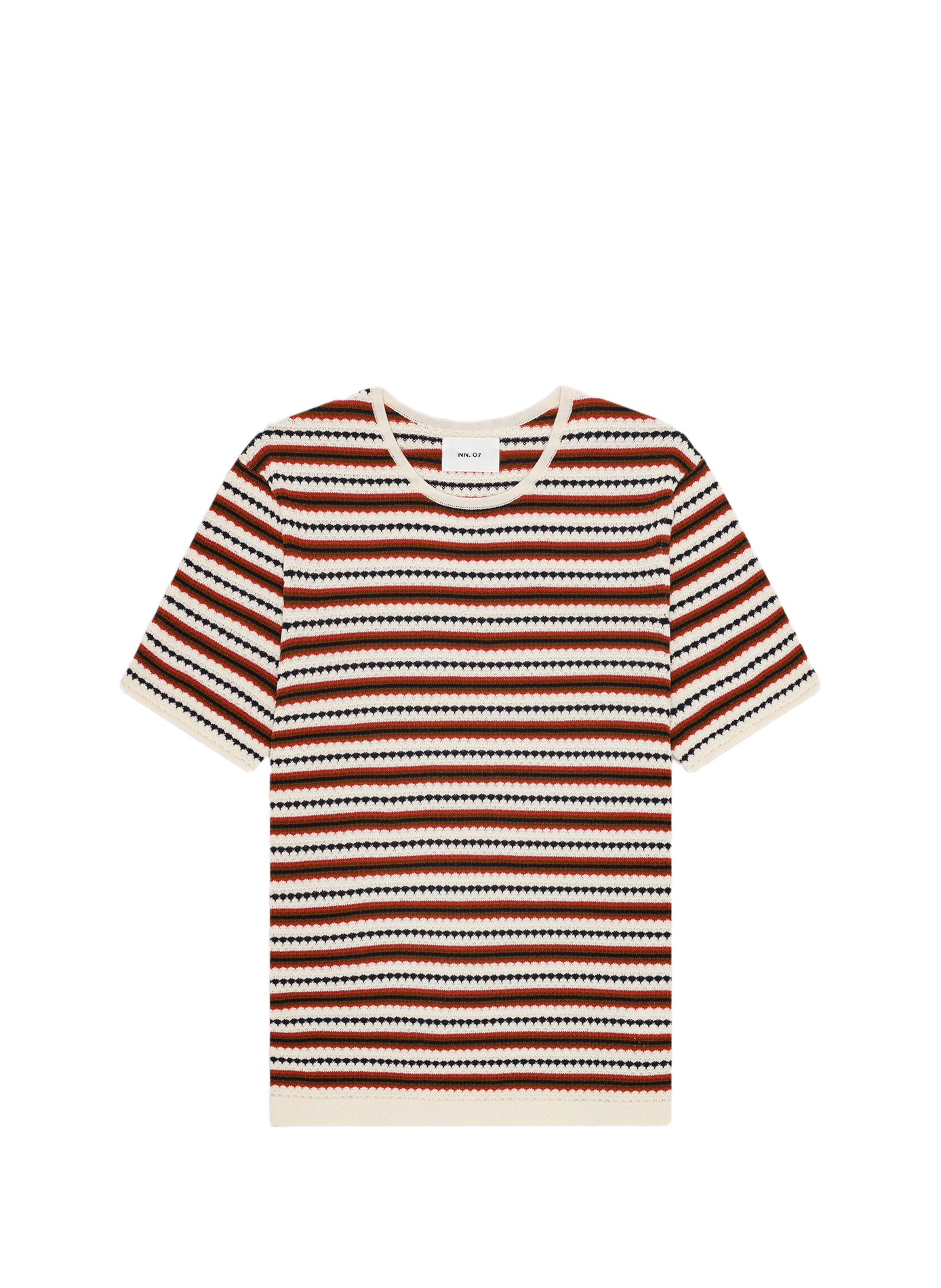 Striped cotton knit T-shirt NN.07 Multicolour