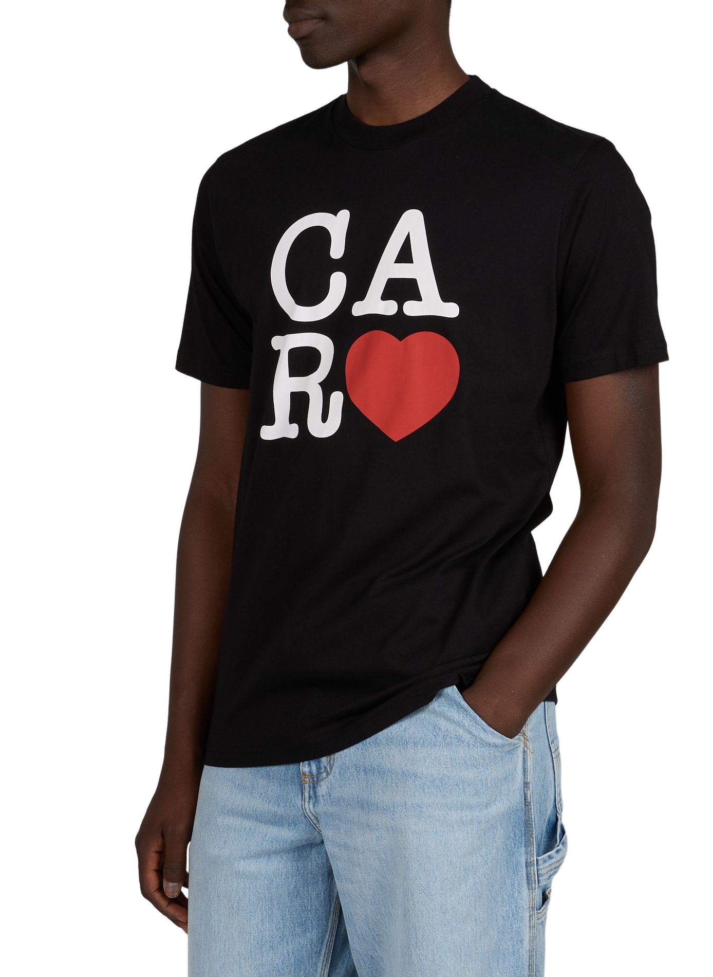 Straight printed cotton T-shirt CARHARTT WIP Black