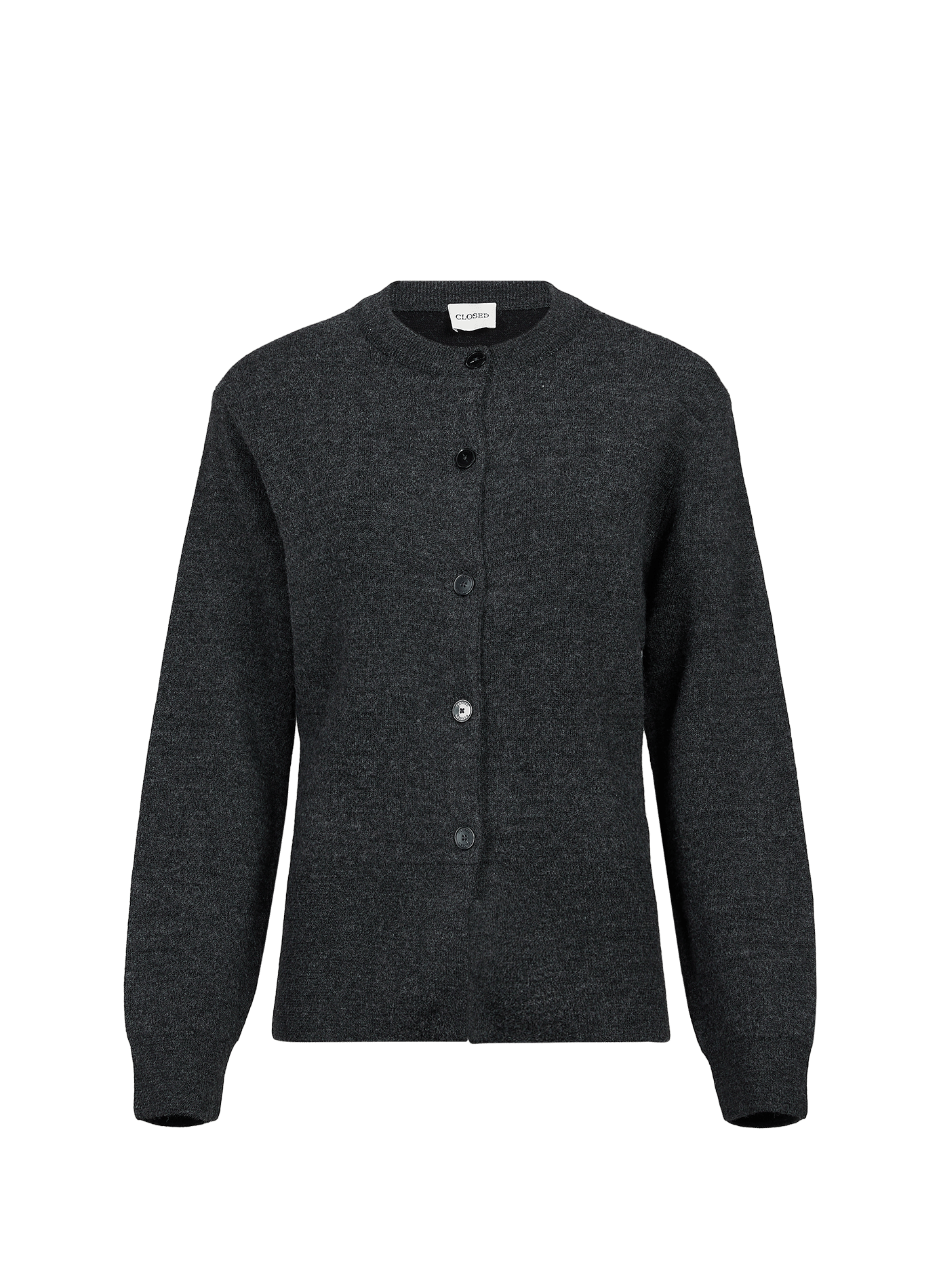 Cardigan droit en laine CLOSED Noir