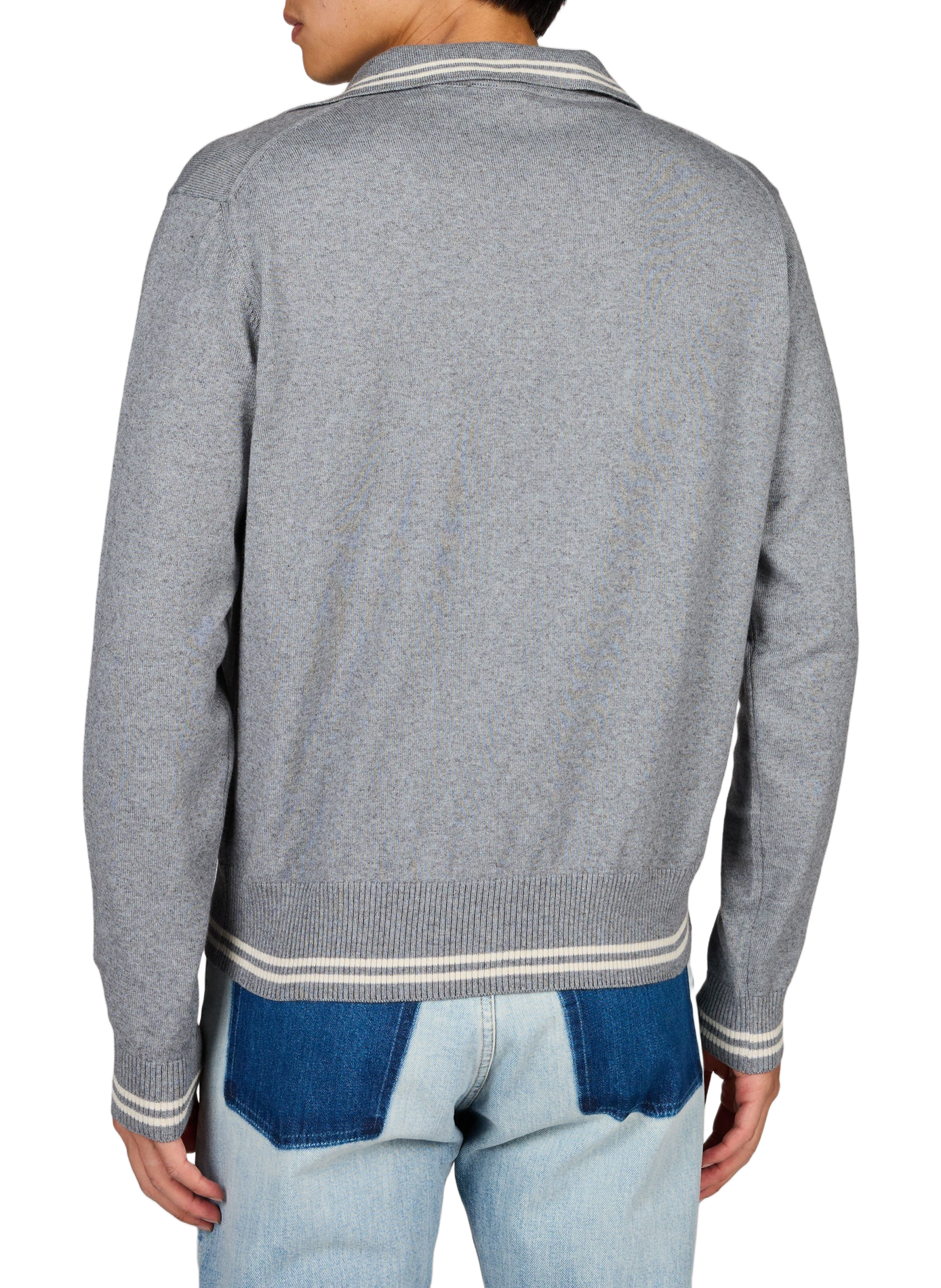 Mixed cotton logo sweater VIVIENNE WESTWOOD Grey