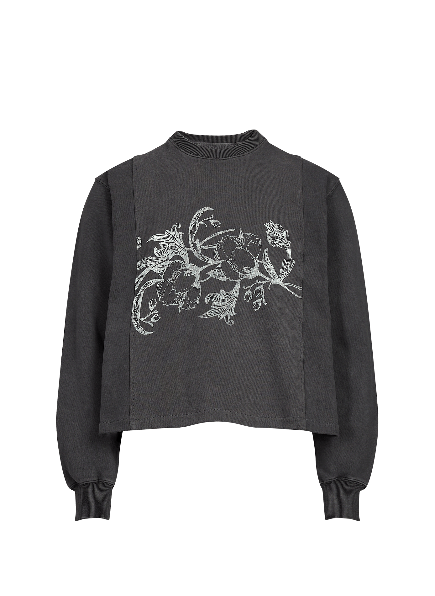 Printed cotton sweatshirt WANSIE Black