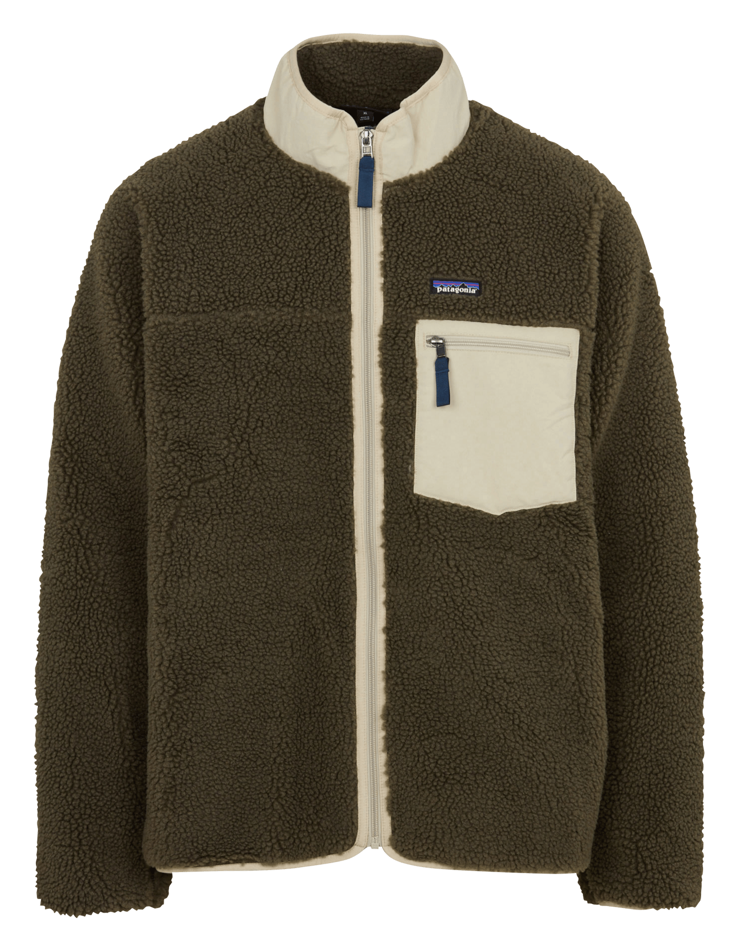 Veste sherpa à col montant PATAGONIA Vert