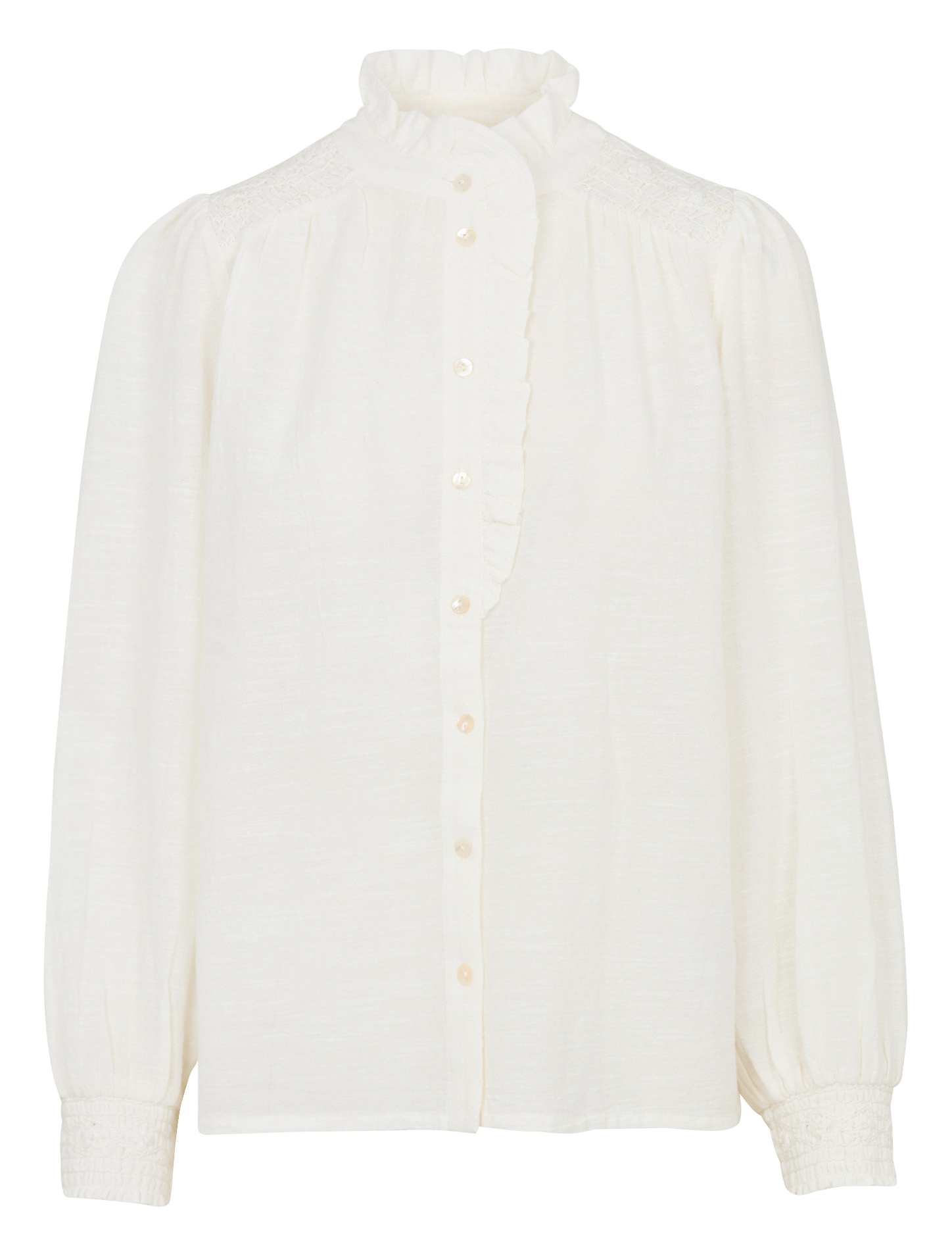 Chemiser droit col victorien en coton mangue MAISON 123 Beige