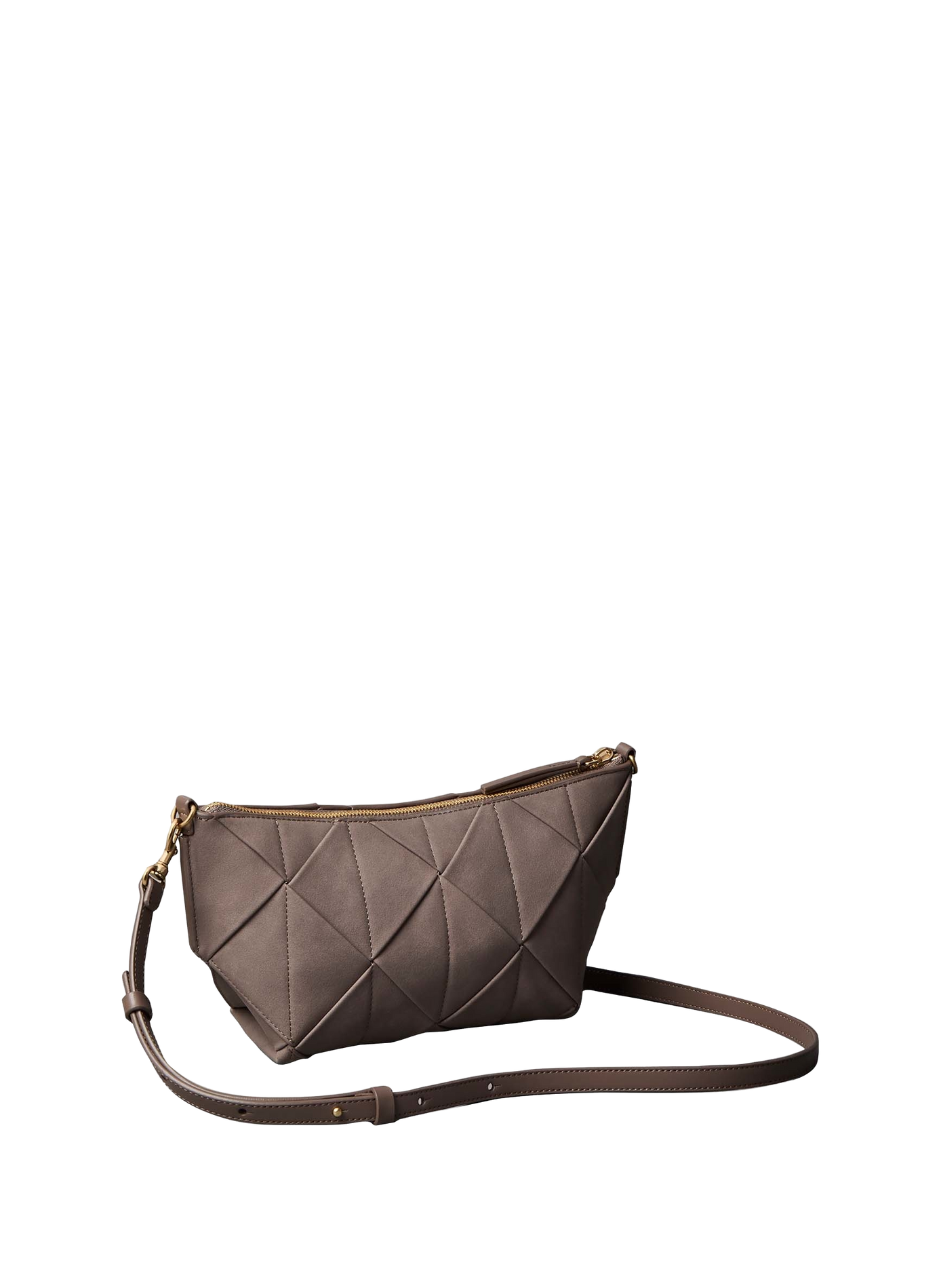 Suede shoulder bag CALVIN KLEIN Beige