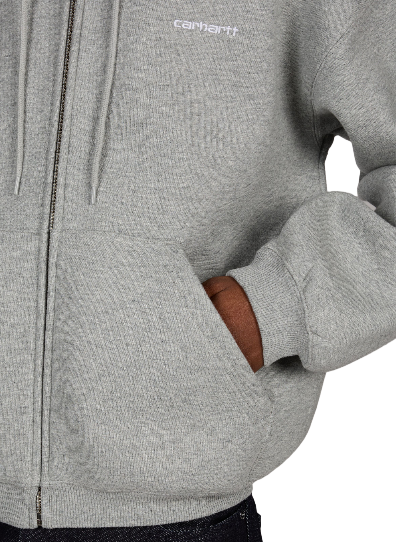 Oversized zip-up hoodie CARHARTT WIP Grey