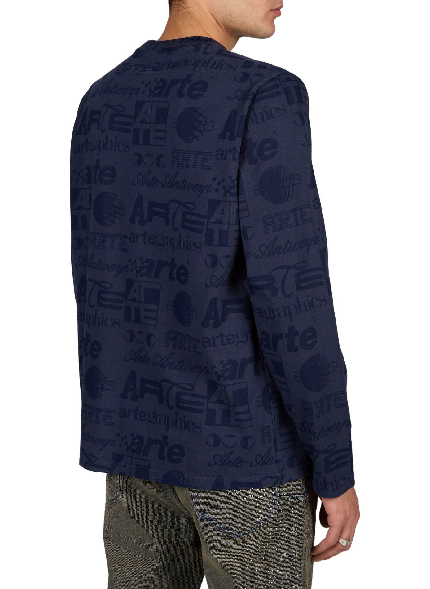 Rundhalsausschnitt T-Shirt aus Baumwolle ARTE ANTWERP Blau