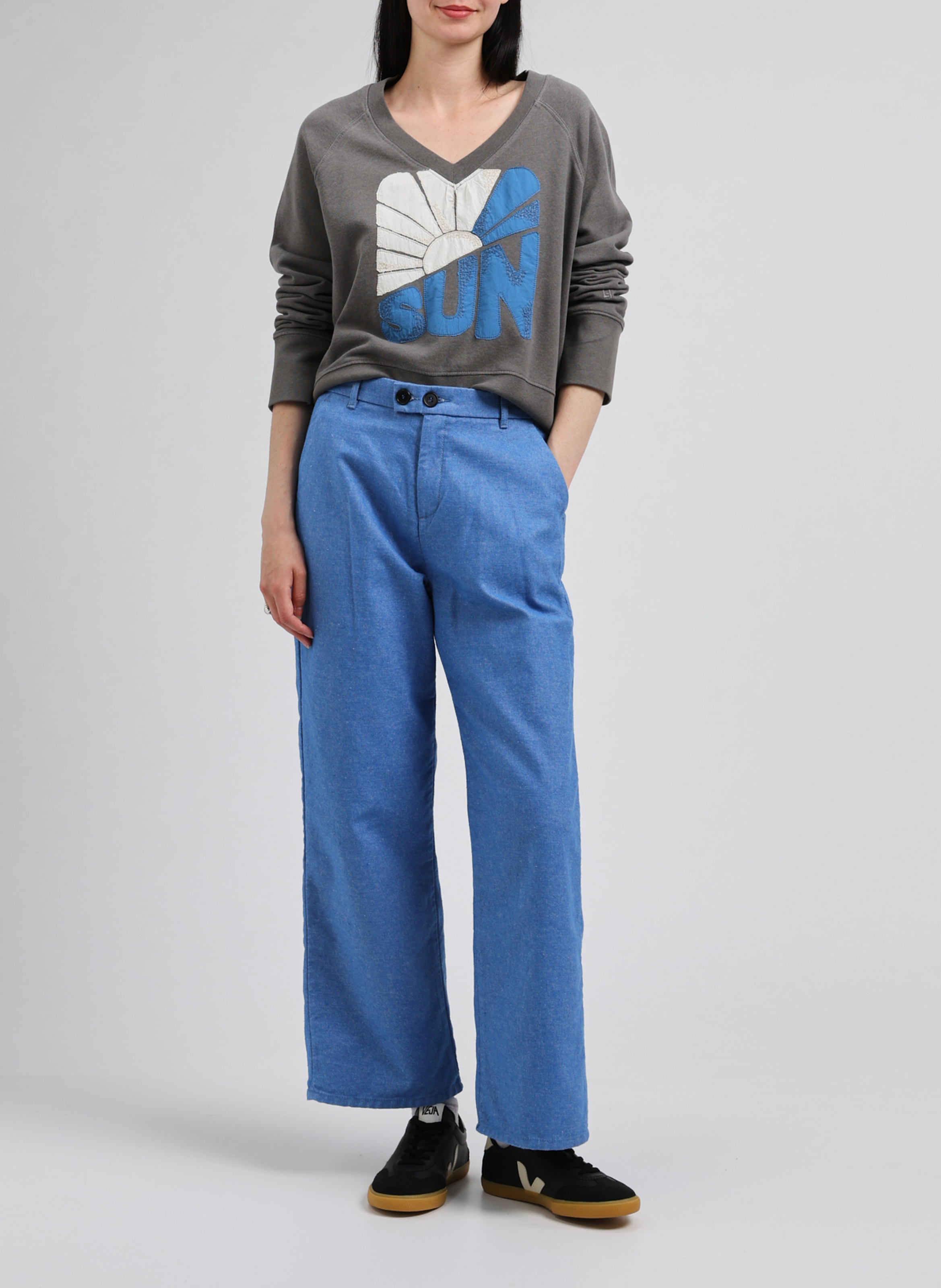Gerade Hose LEON & HARPER Blau