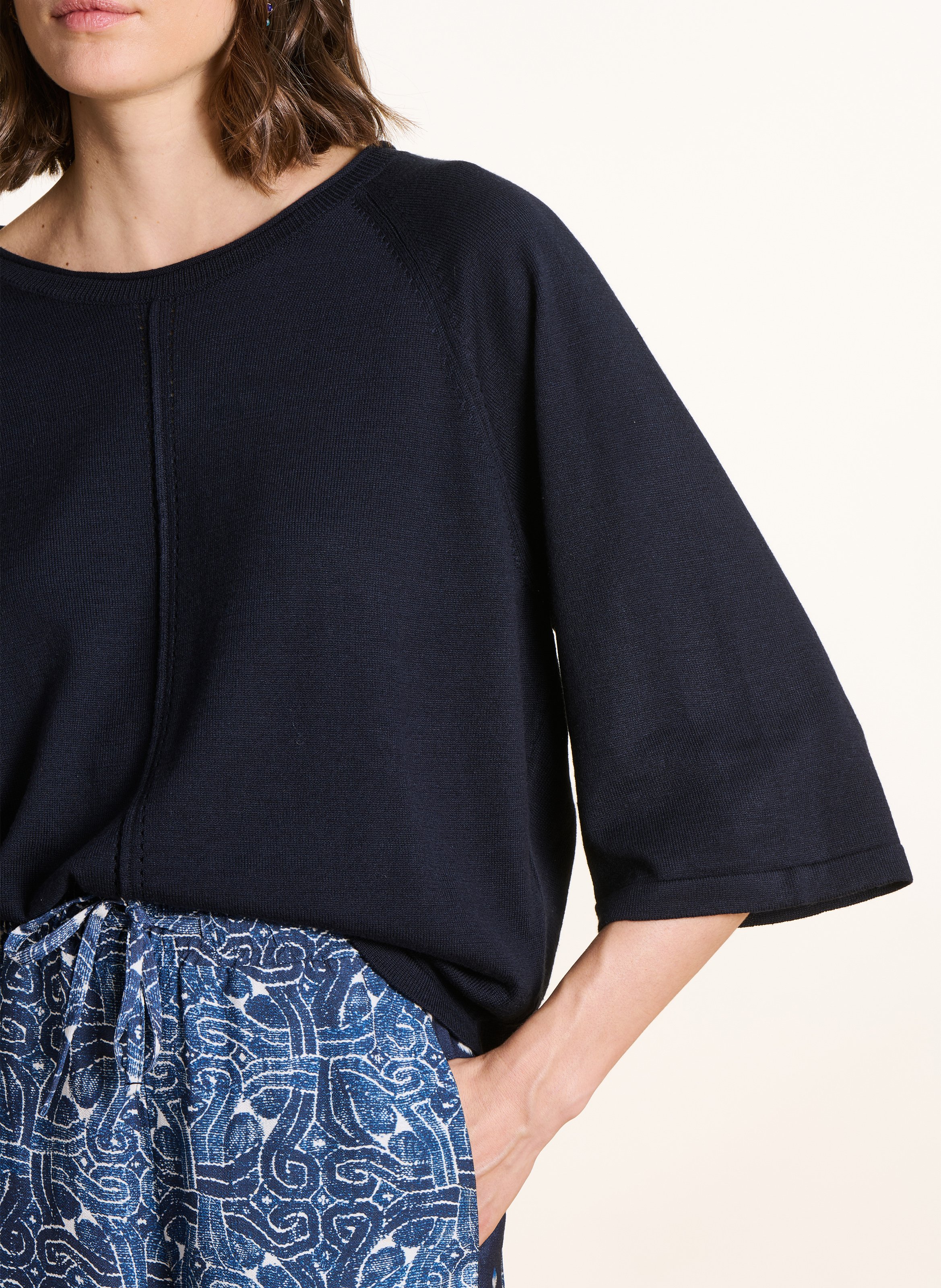 Oversized trui van fijn breisel LA FEE MARABOUTEE Blauw